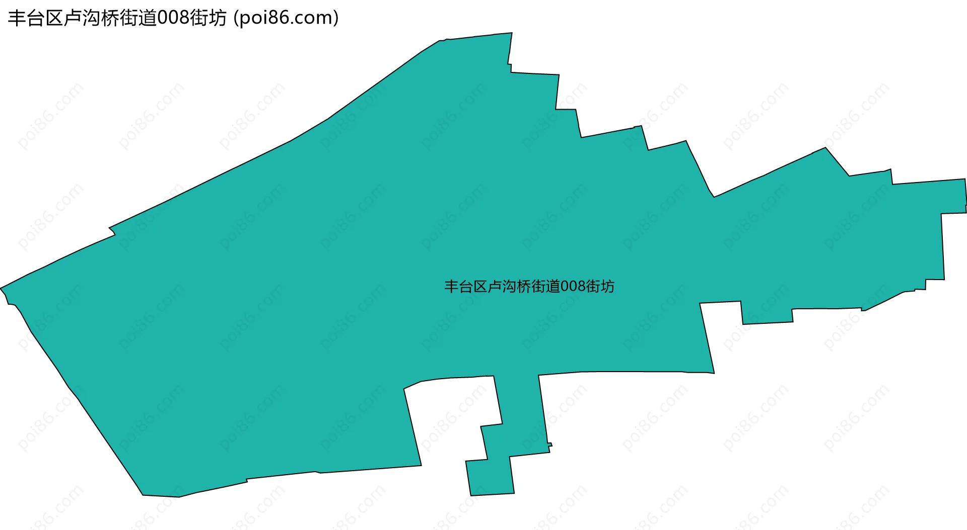 丰台区卢沟桥街道008街坊边界地图