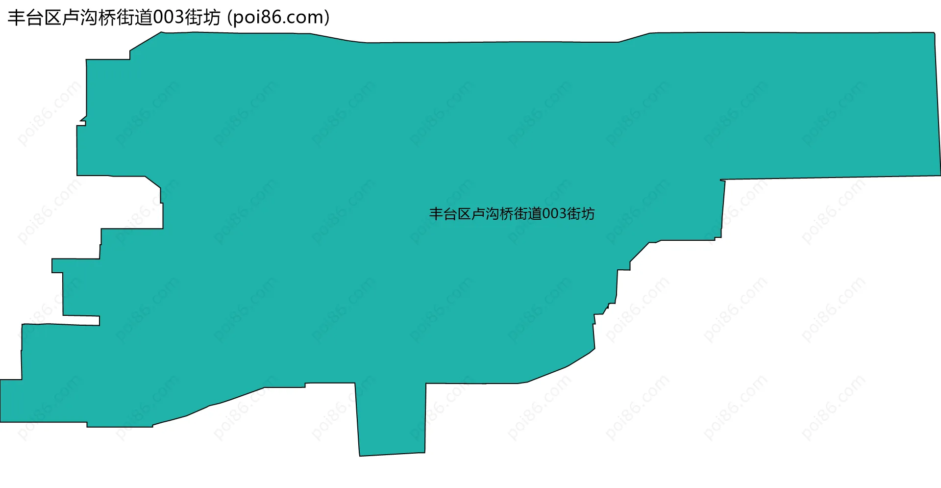 丰台区卢沟桥街道003街坊边界地图