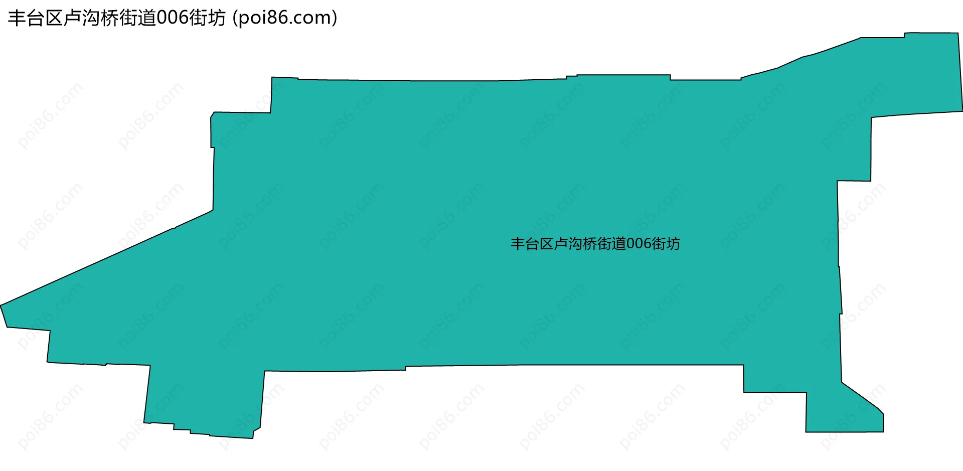 丰台区卢沟桥街道006街坊边界地图