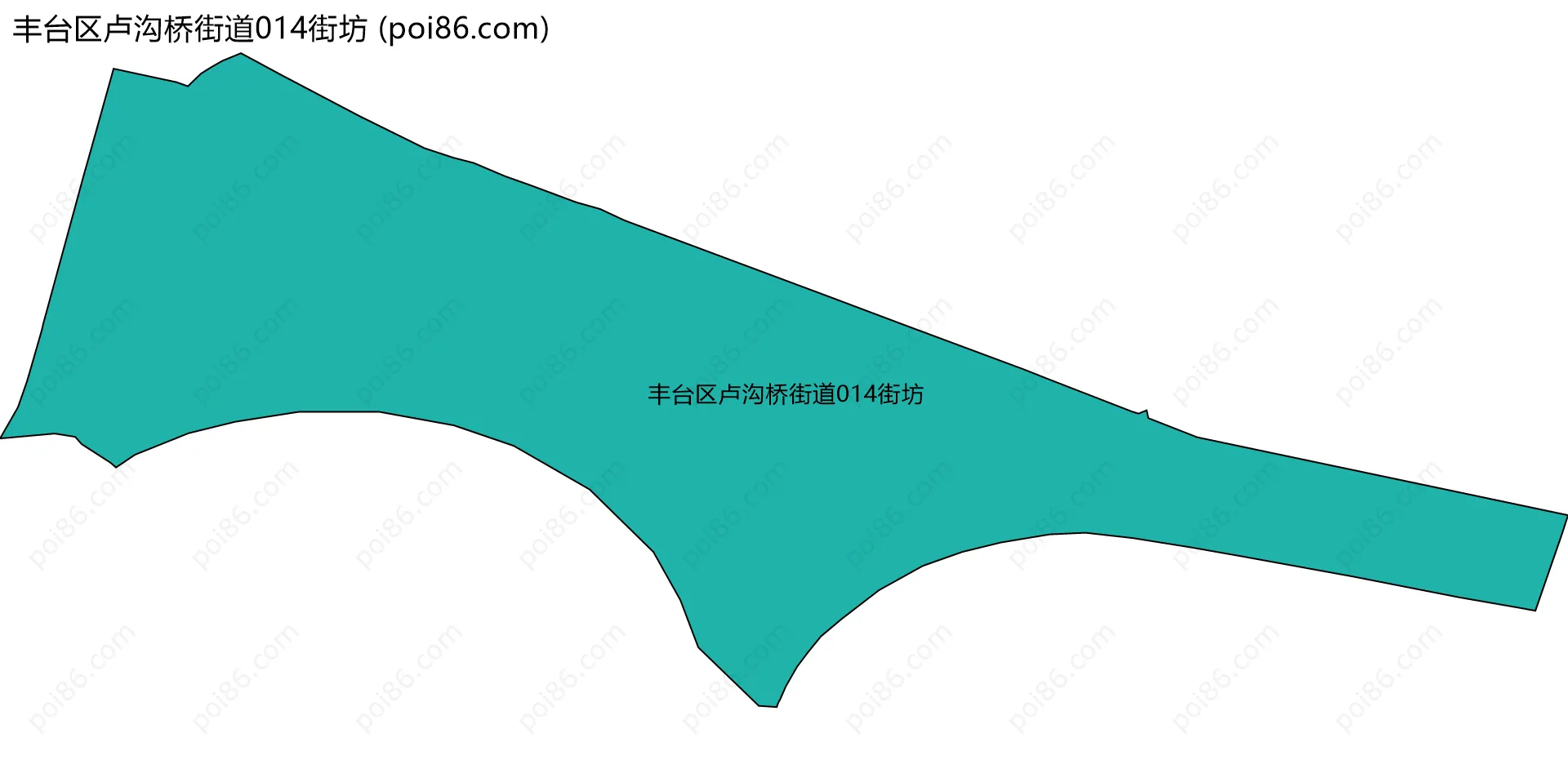 丰台区卢沟桥街道014街坊边界地图