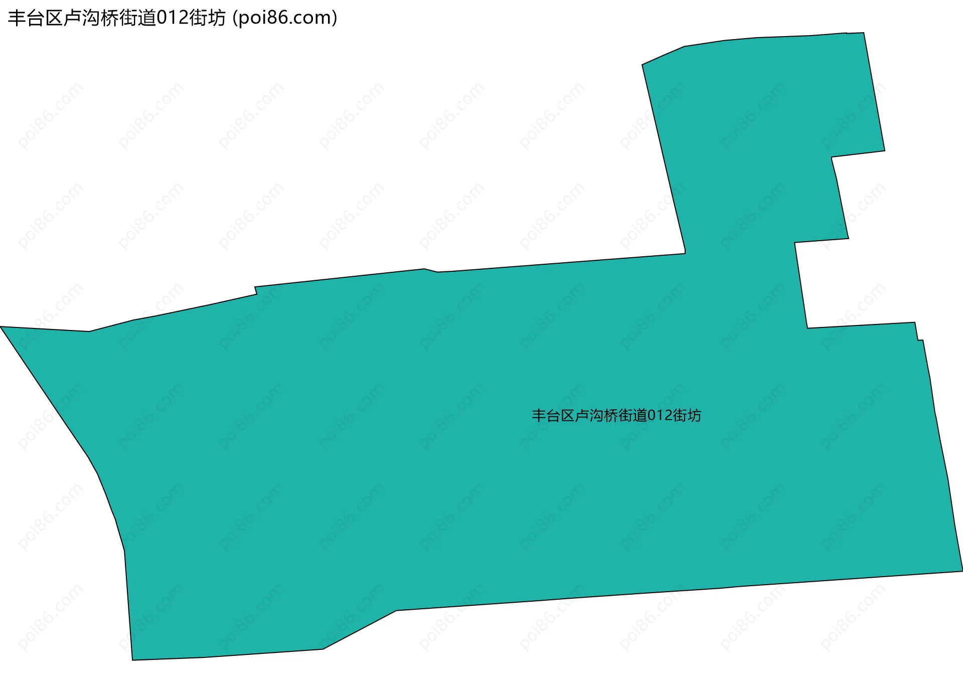 丰台区卢沟桥街道012街坊边界地图