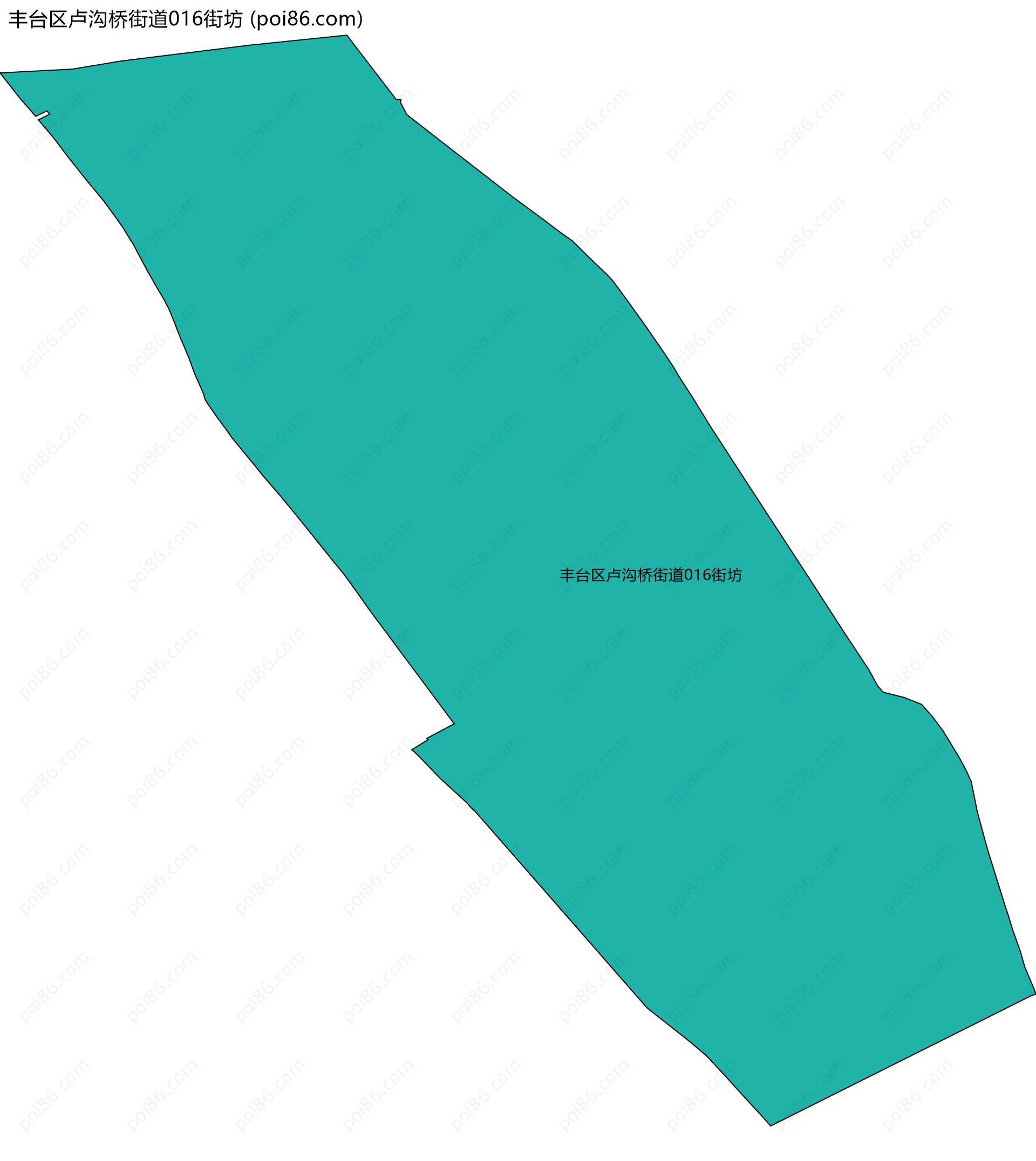 丰台区卢沟桥街道016街坊边界地图