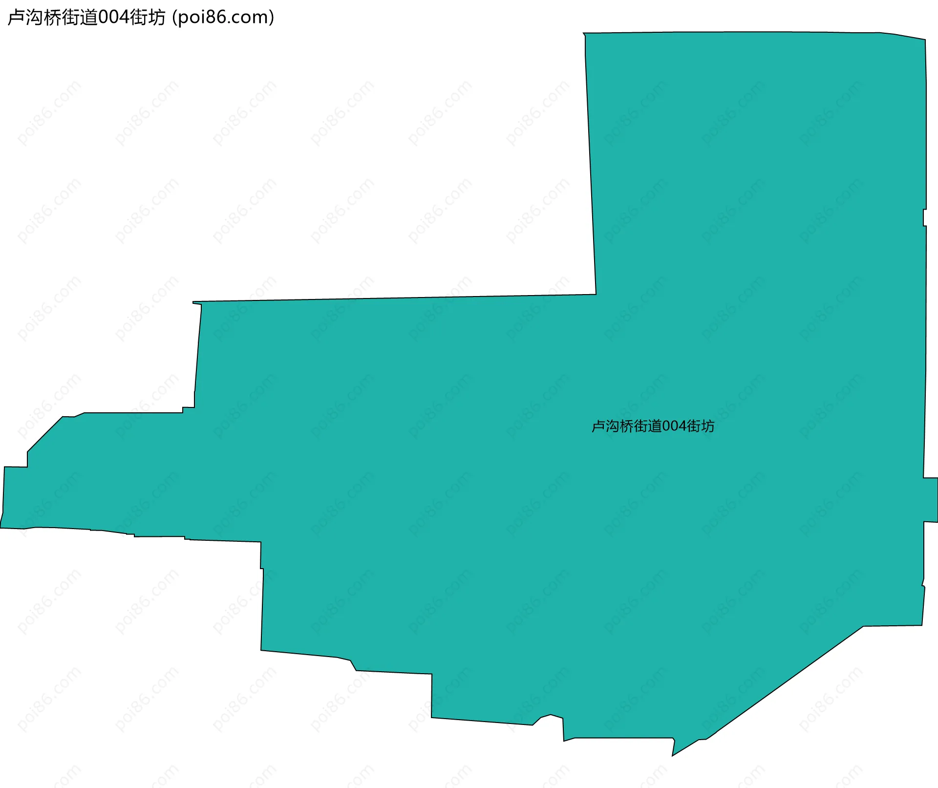 卢沟桥街道004街坊边界地图