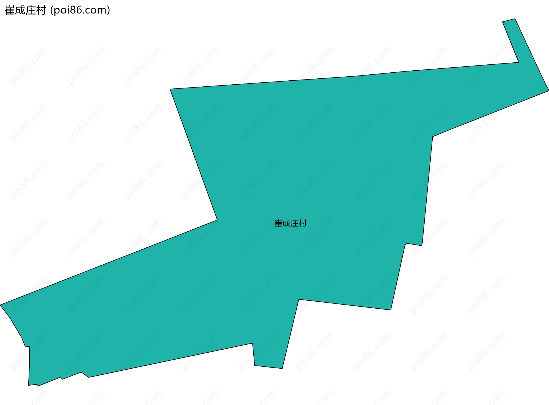 崔成庄村边界地图
