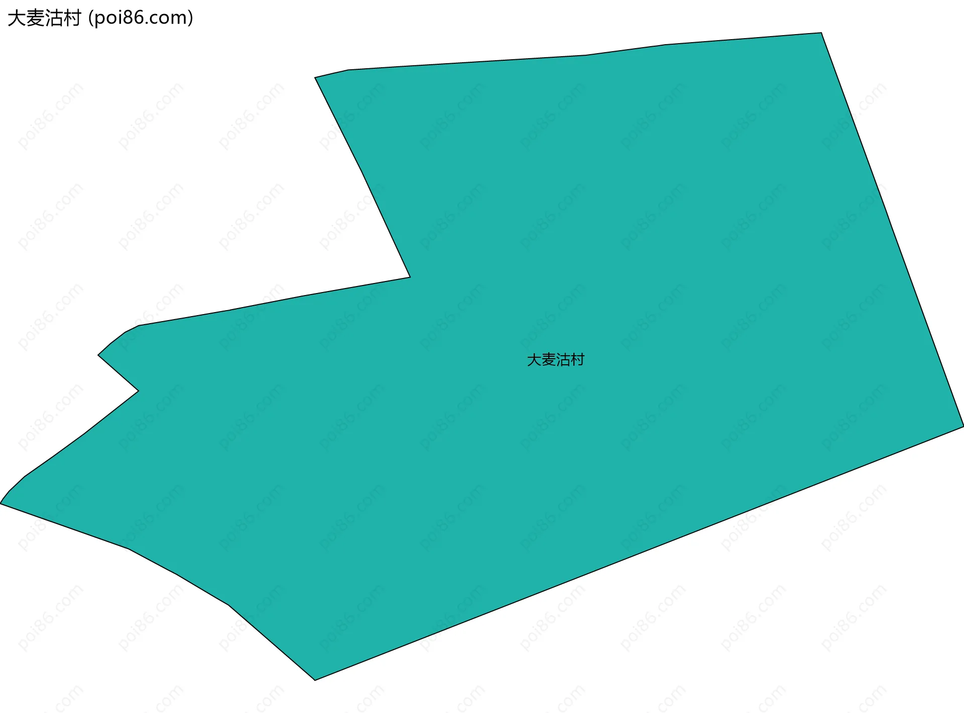 大麦沽村边界地图
