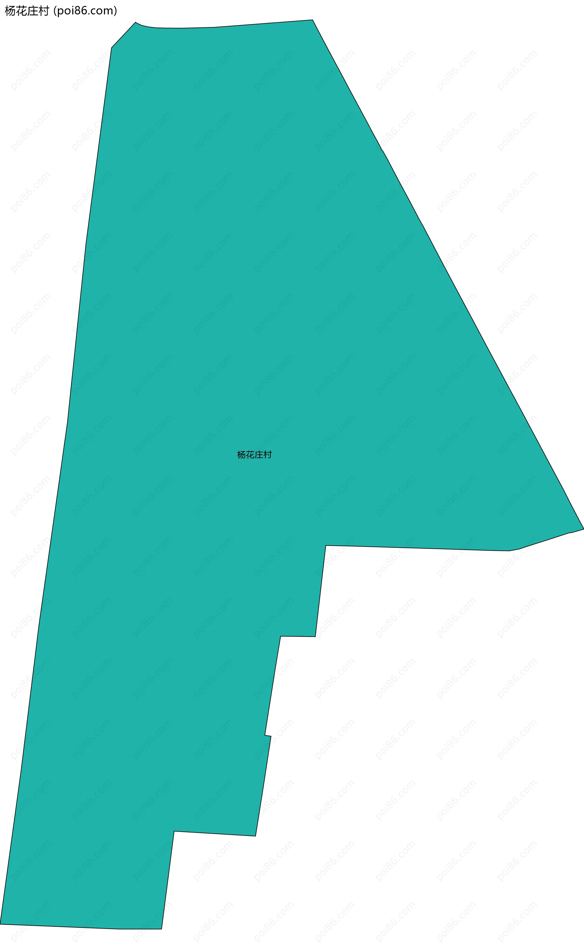 杨花庄村边界地图