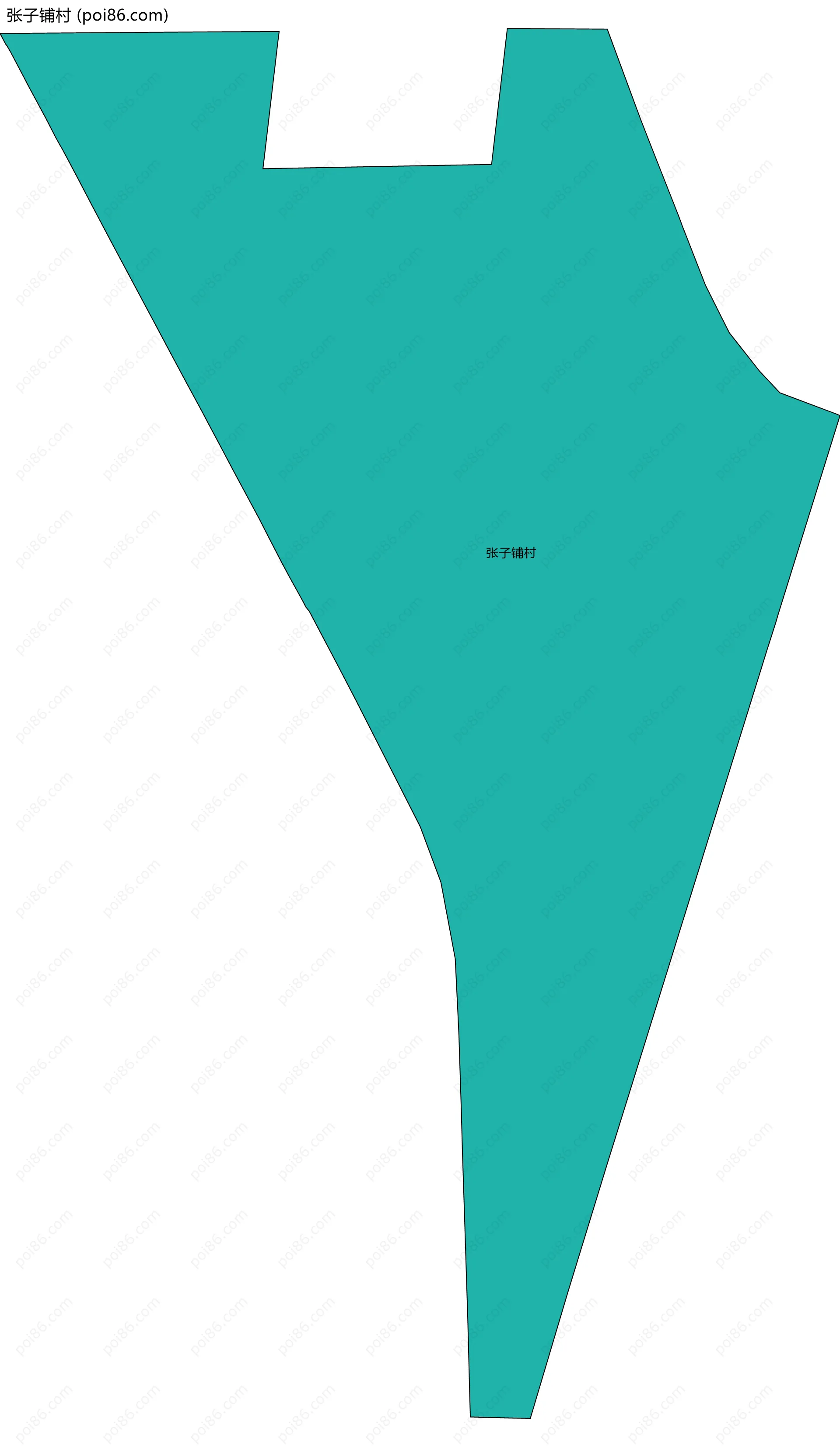 张子铺村边界地图