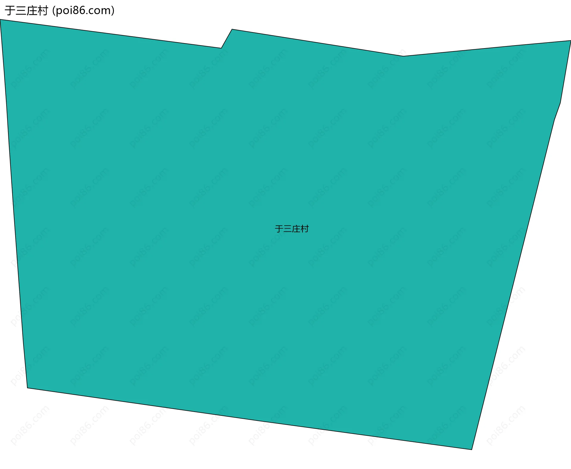 于三庄村边界地图
