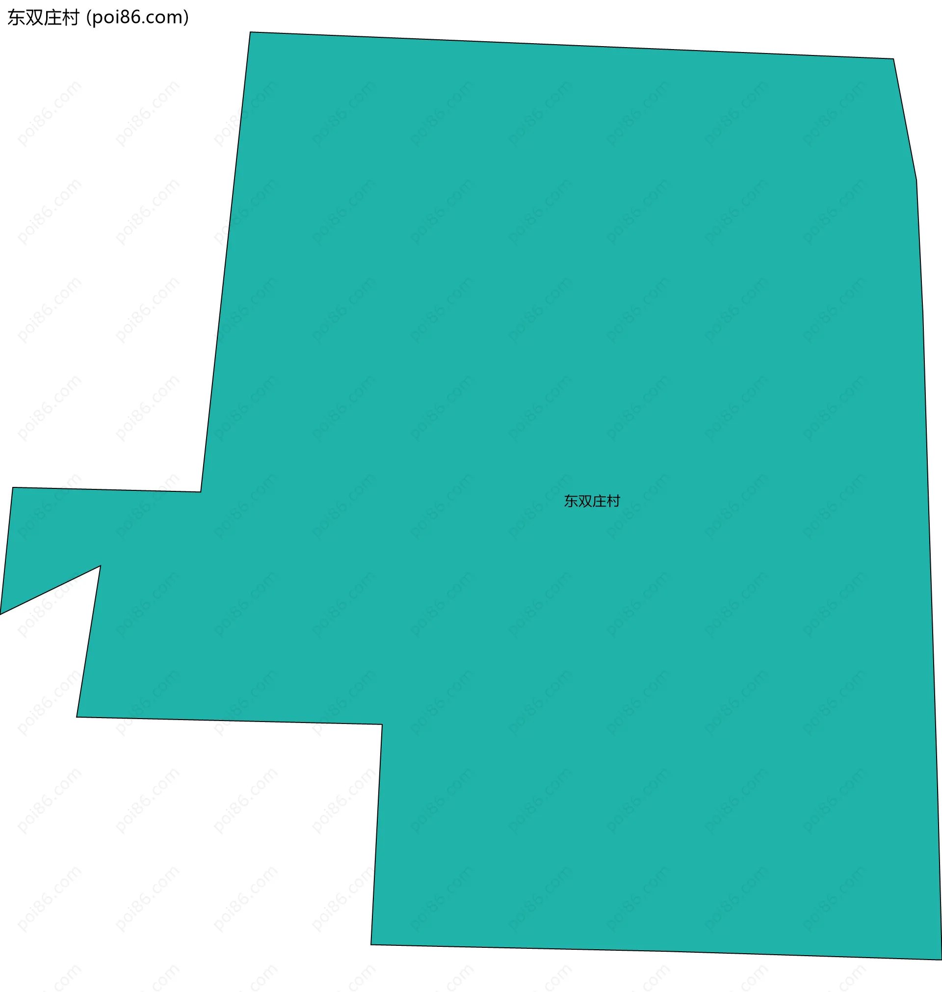 东双庄村边界地图