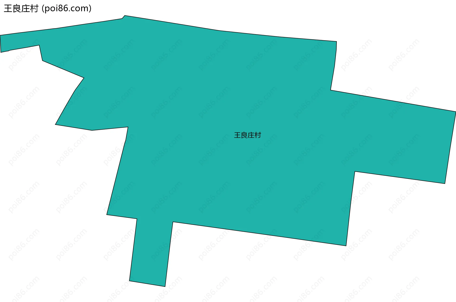 王良庄村边界地图