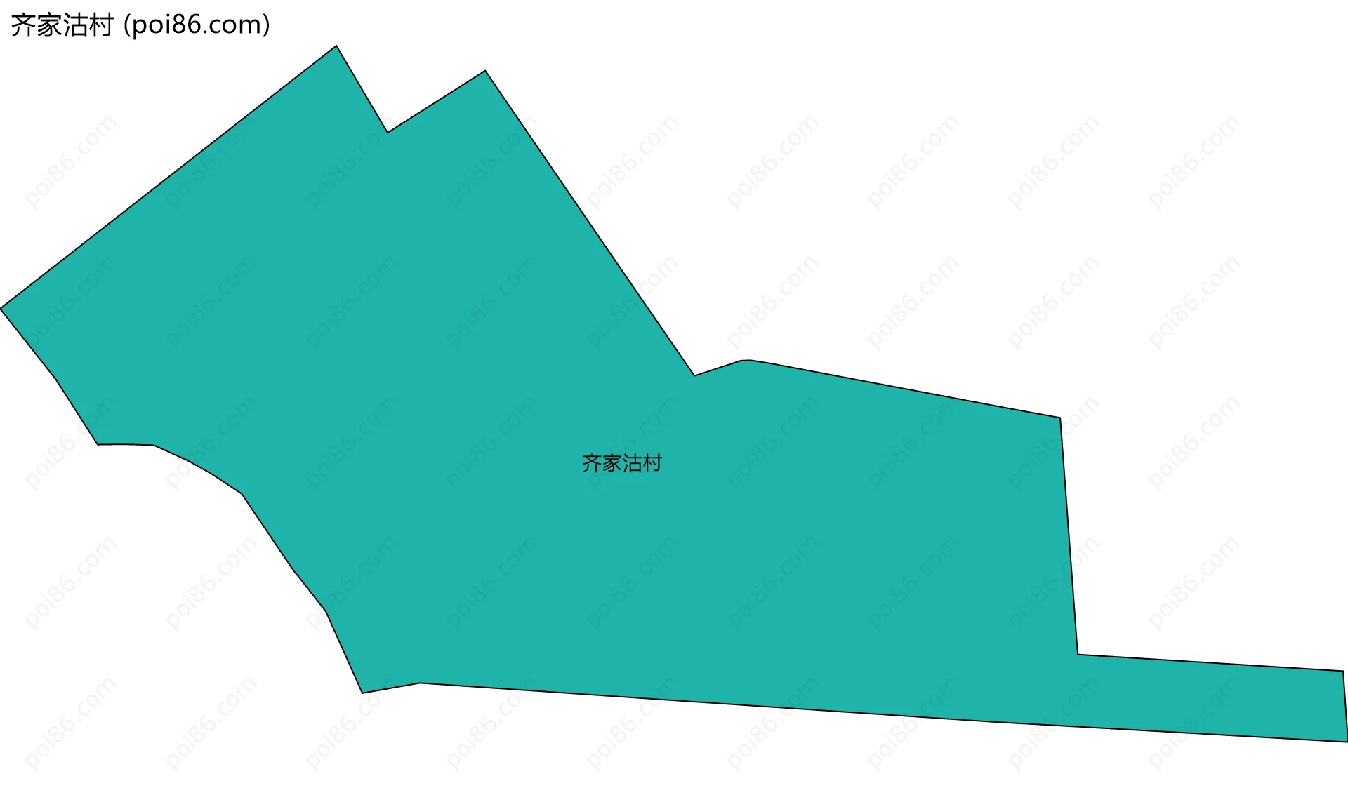 齐家沽村边界地图