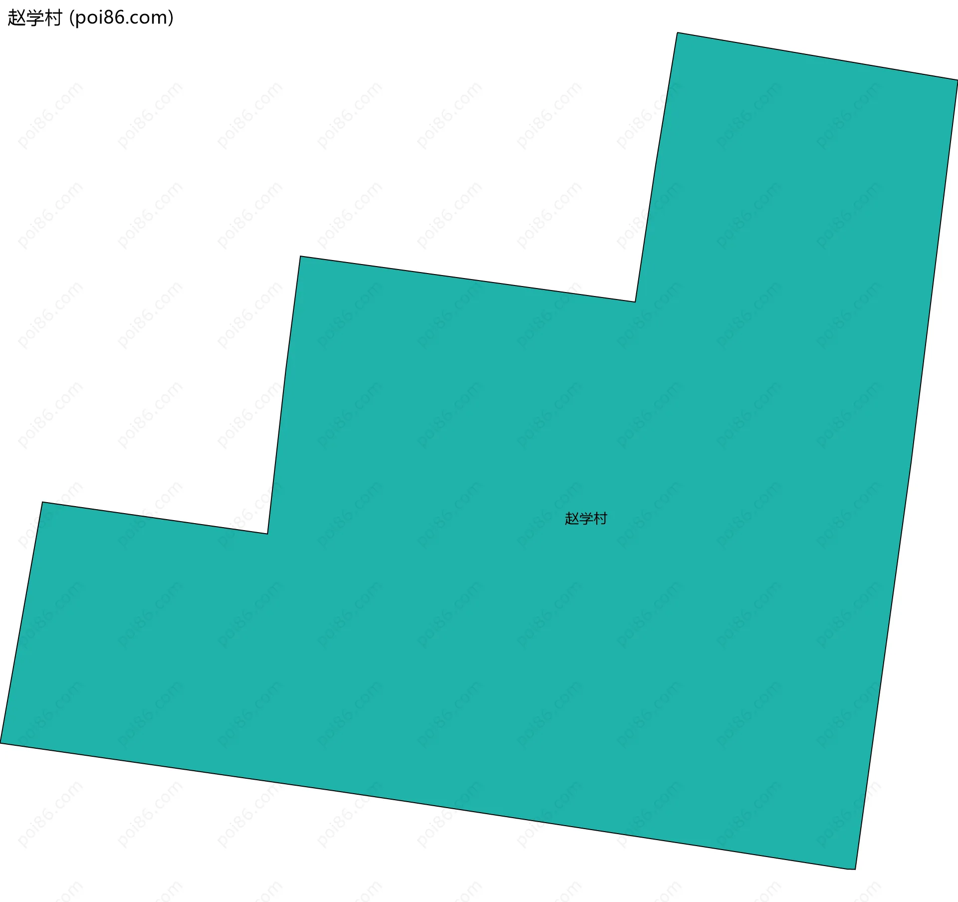 赵学村边界地图
