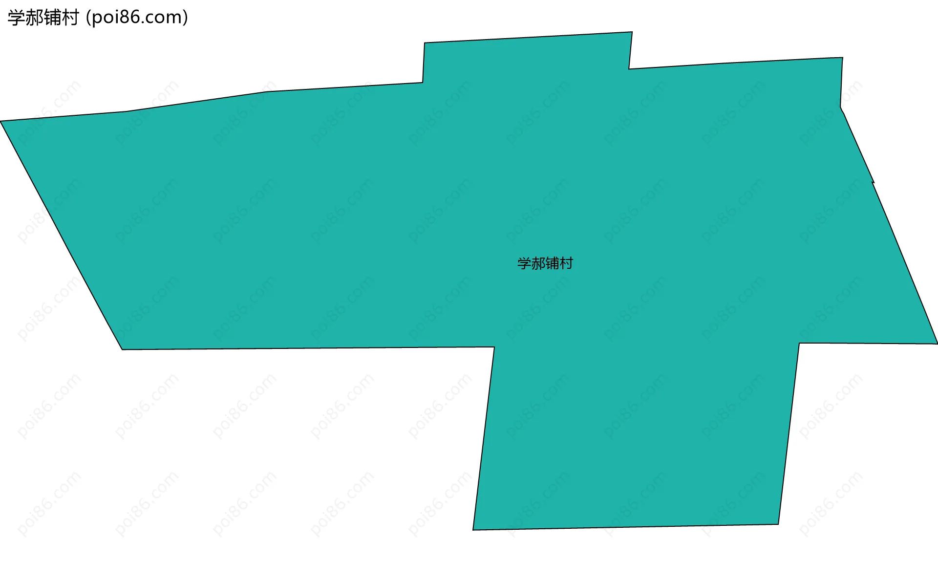 学郝铺村边界地图