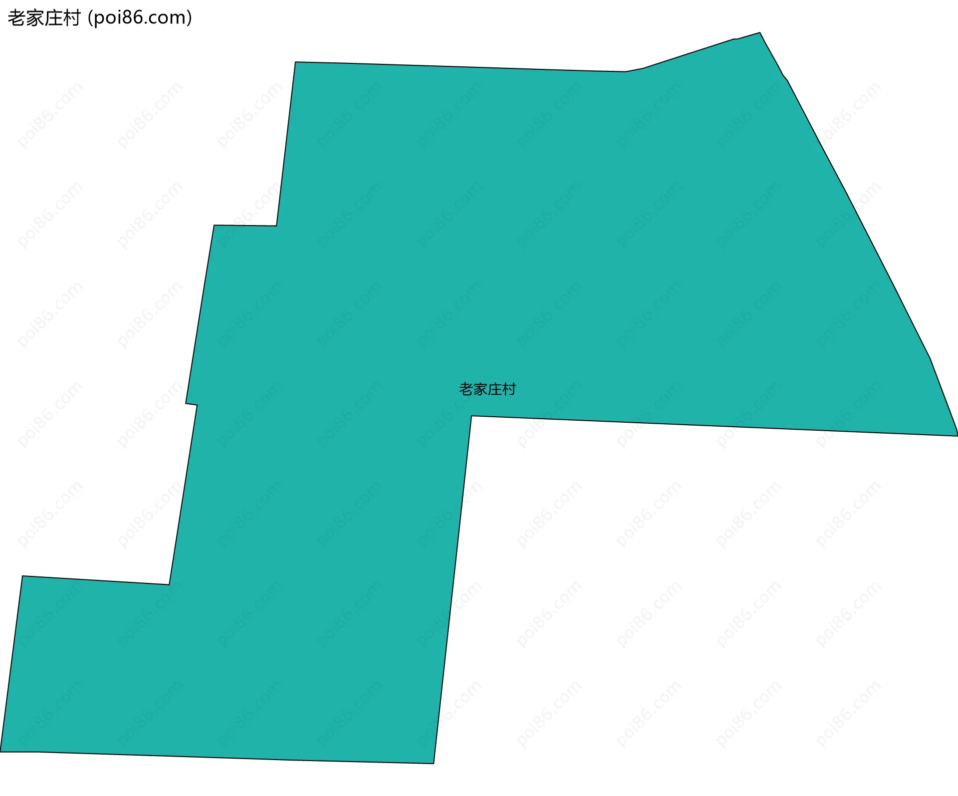 老家庄村边界地图