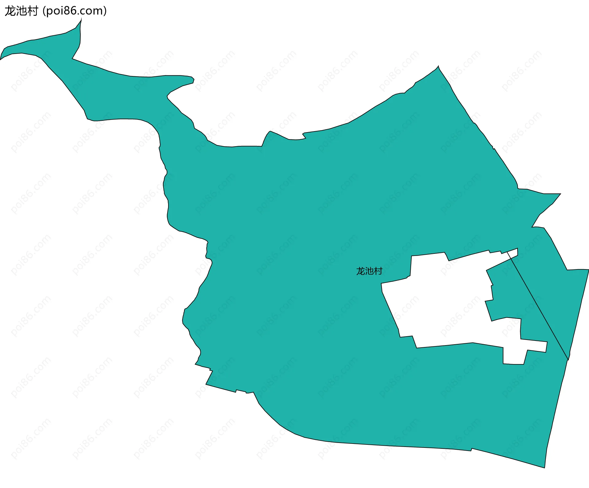 龙池村边界地图