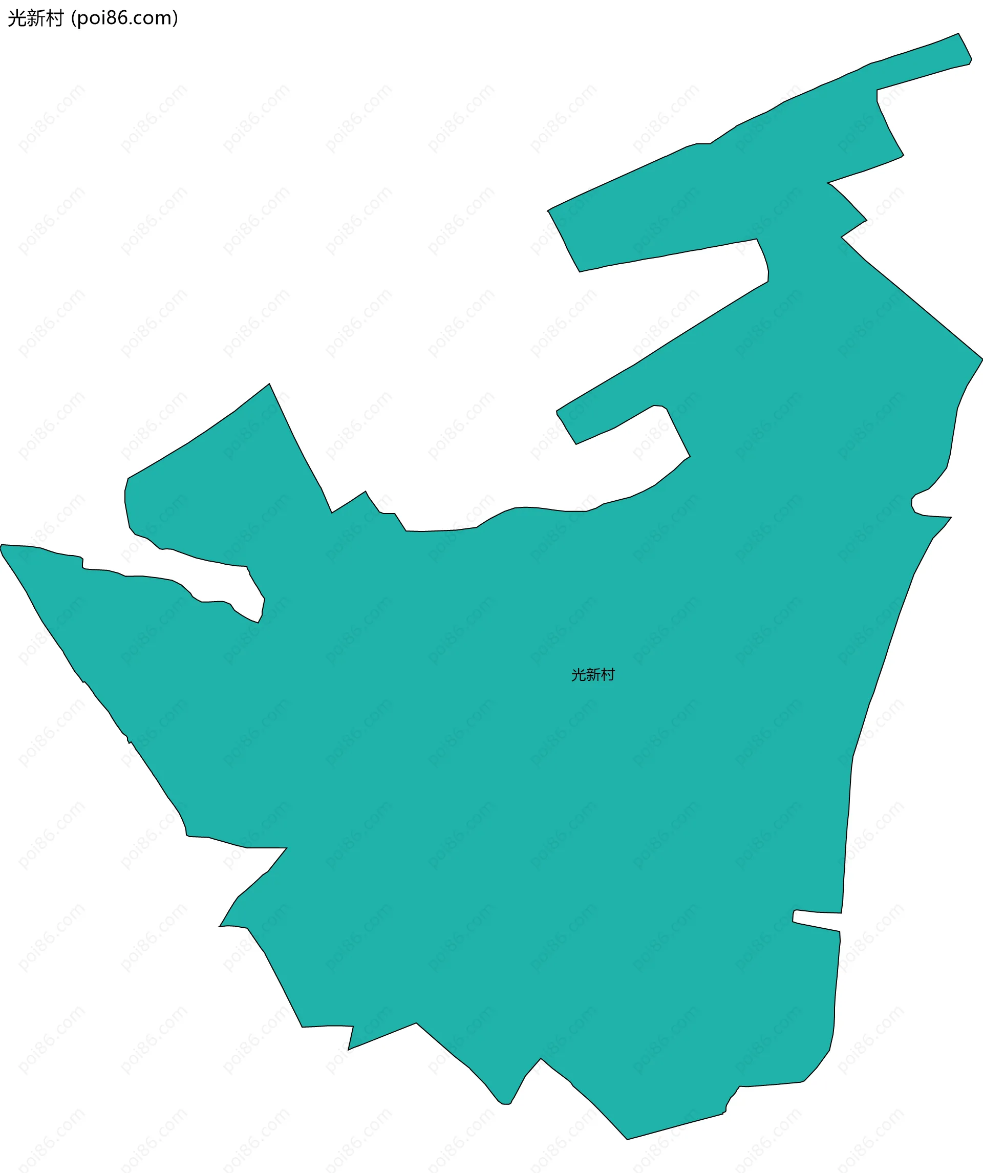 光新村边界地图