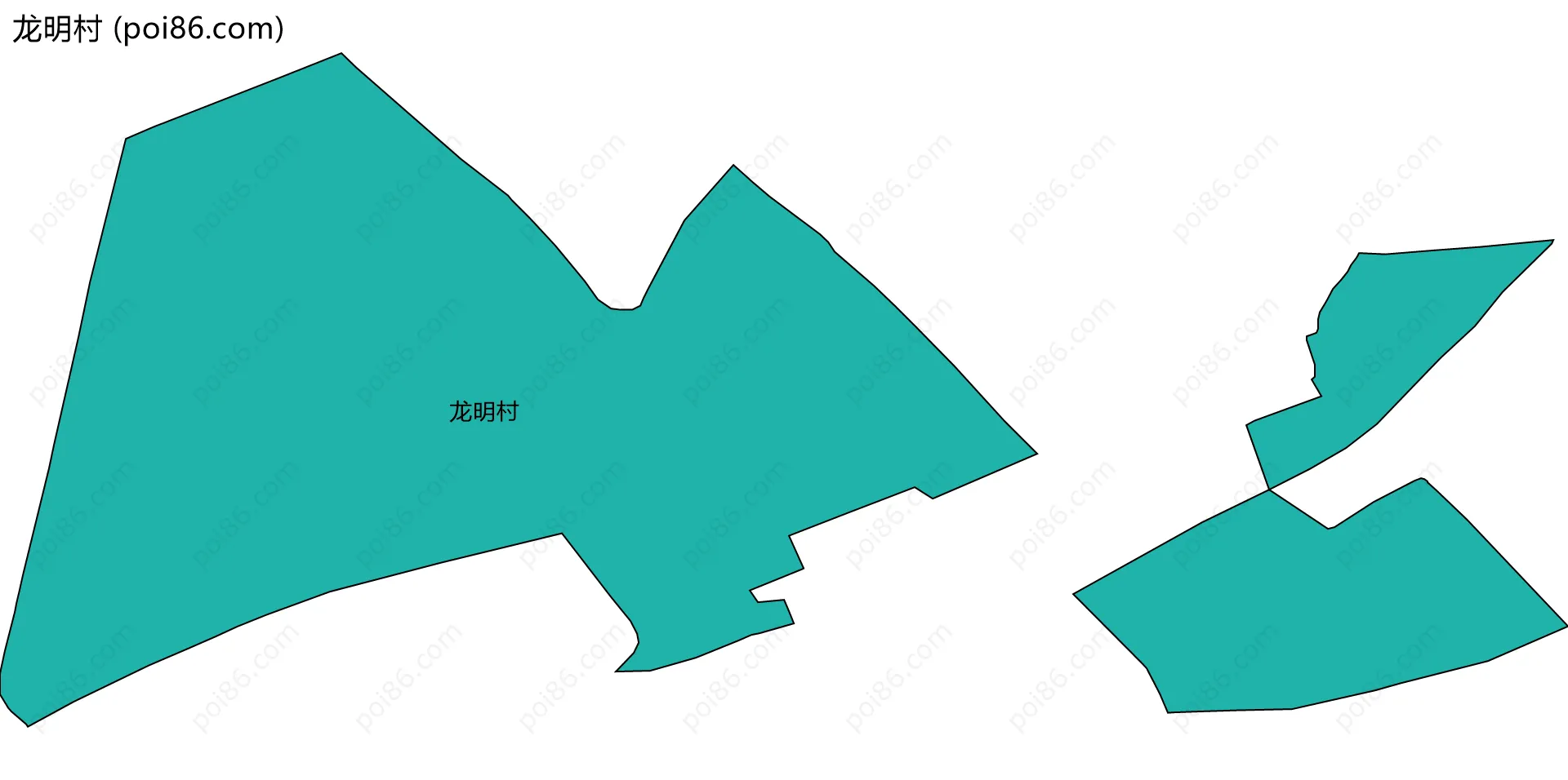 龙明村边界地图