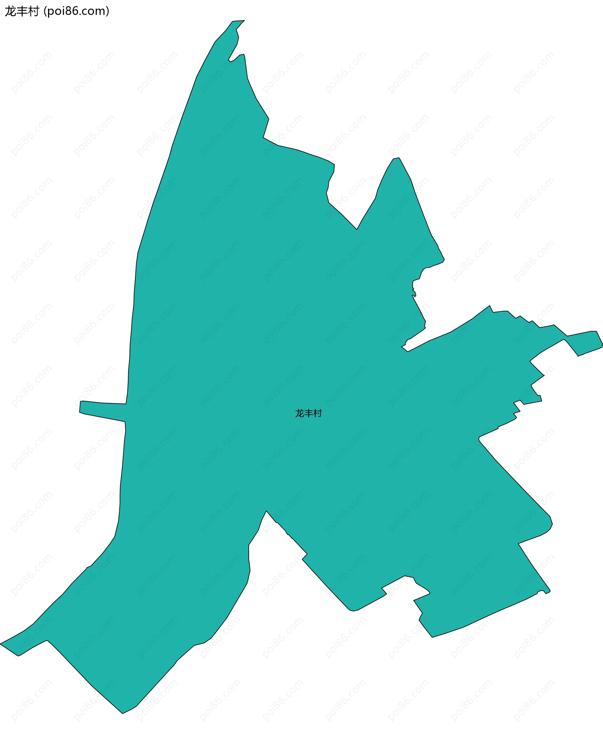 龙丰村边界地图