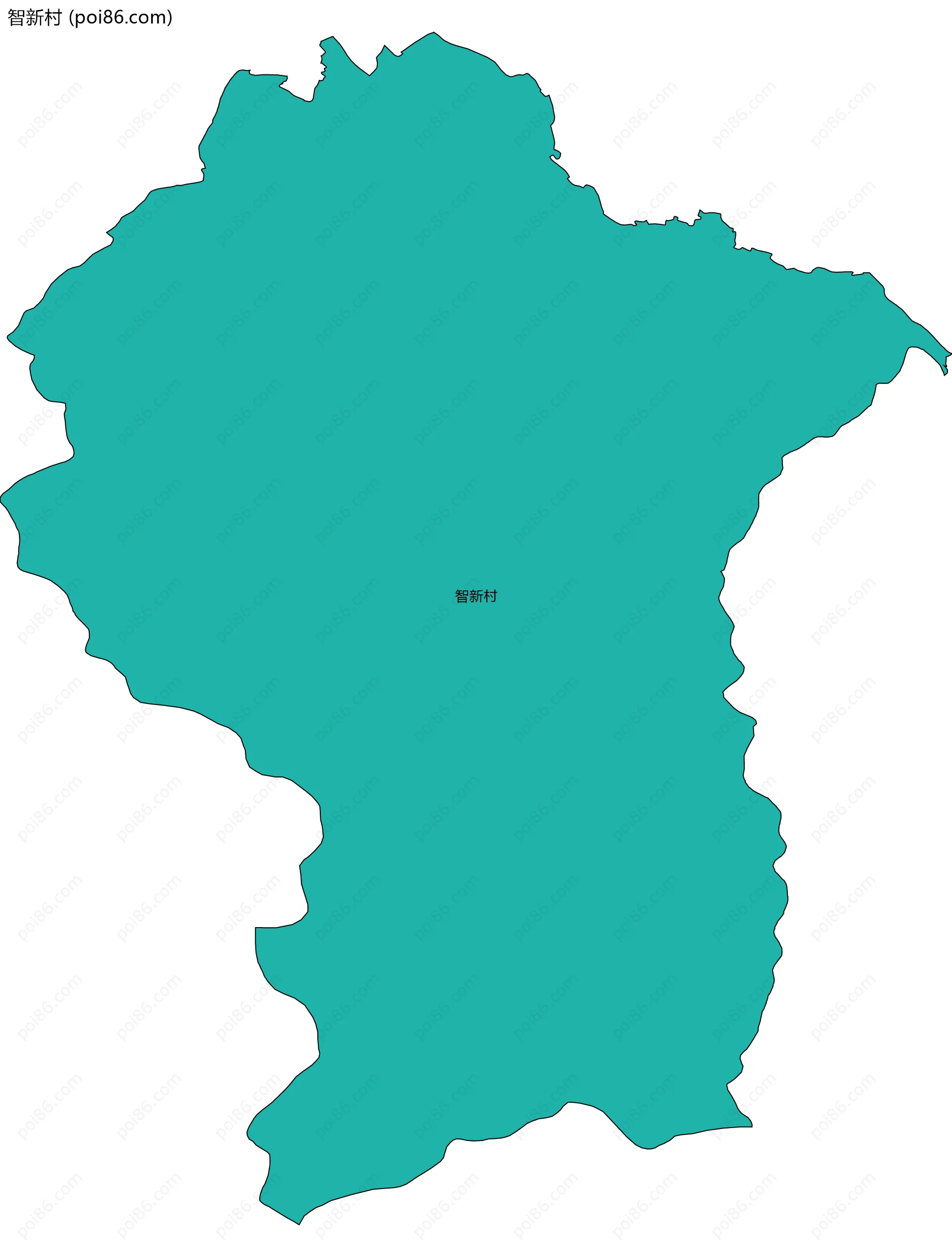 智新村边界地图