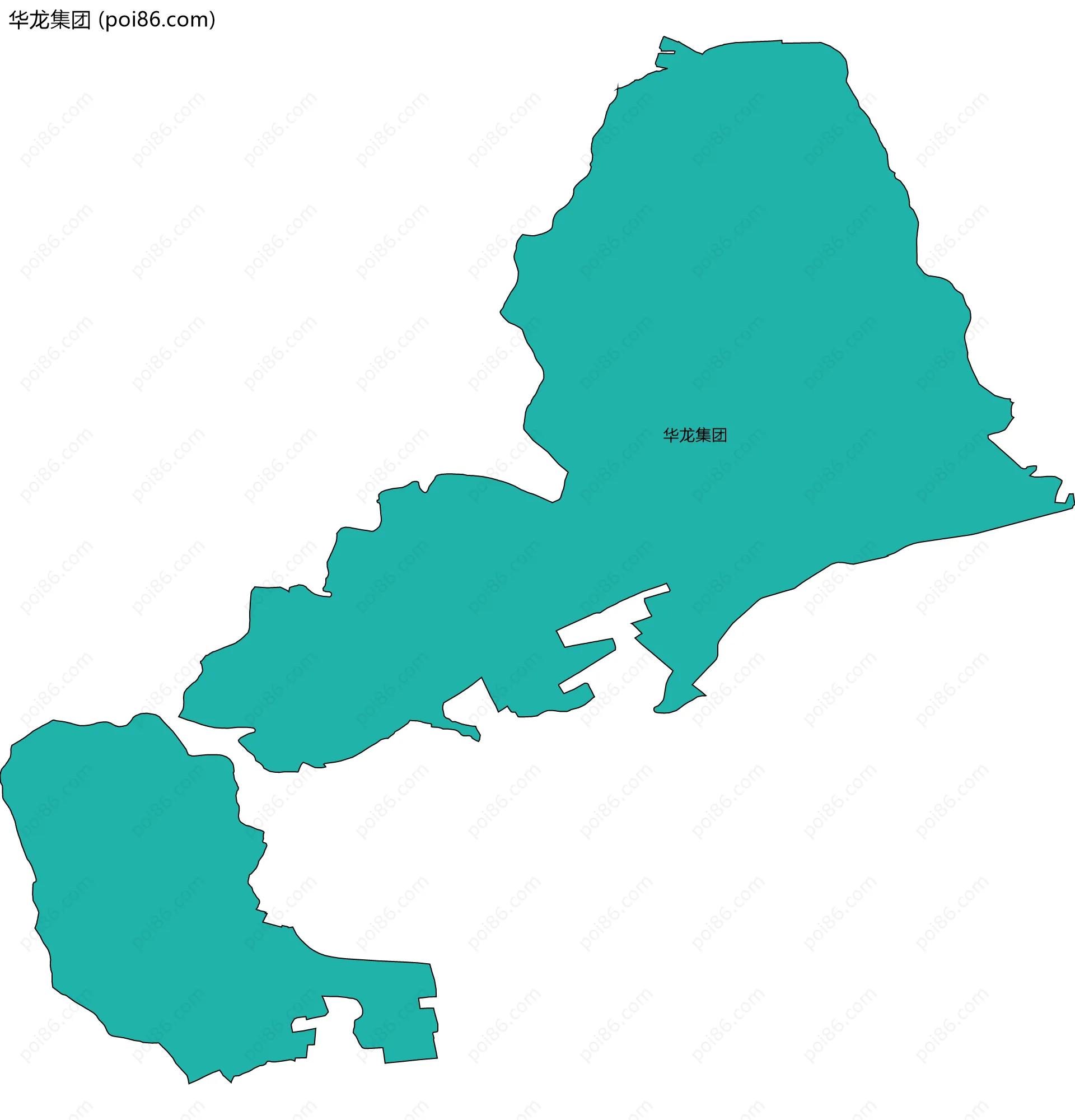 华龙集团边界地图