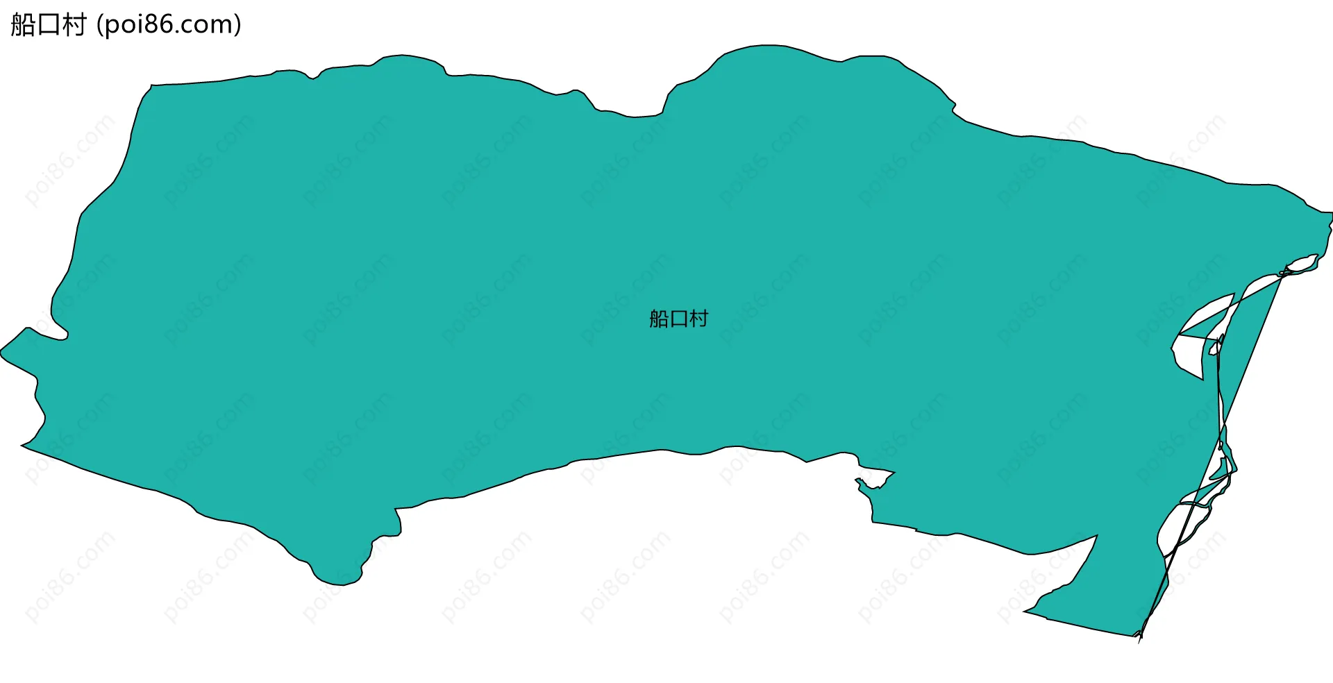 船口村边界地图