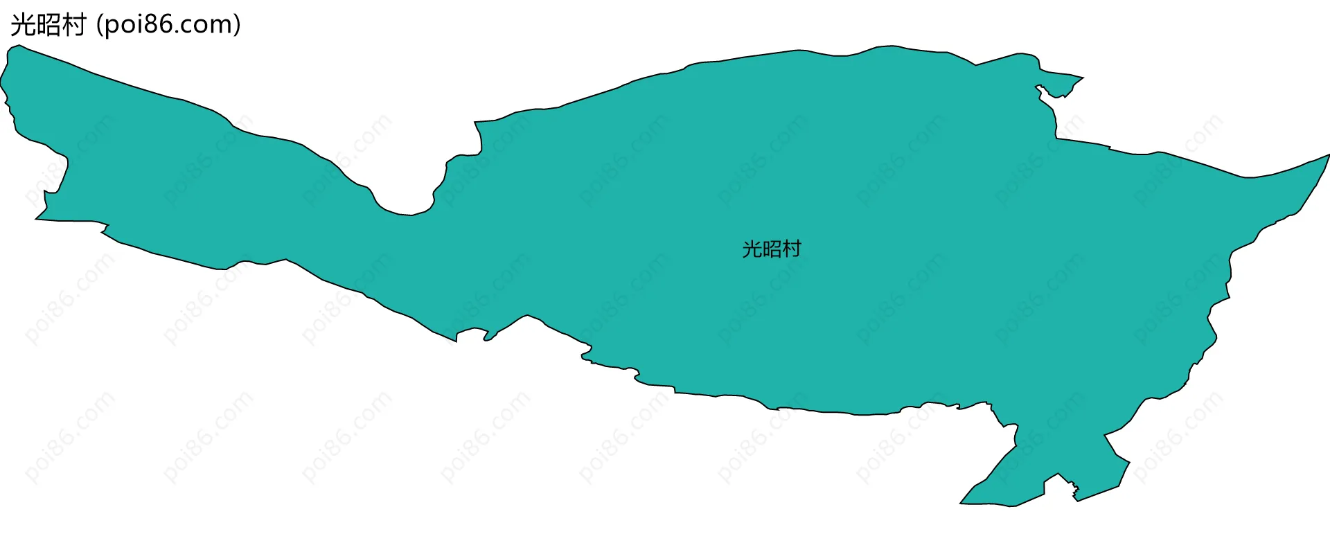 光昭村边界地图