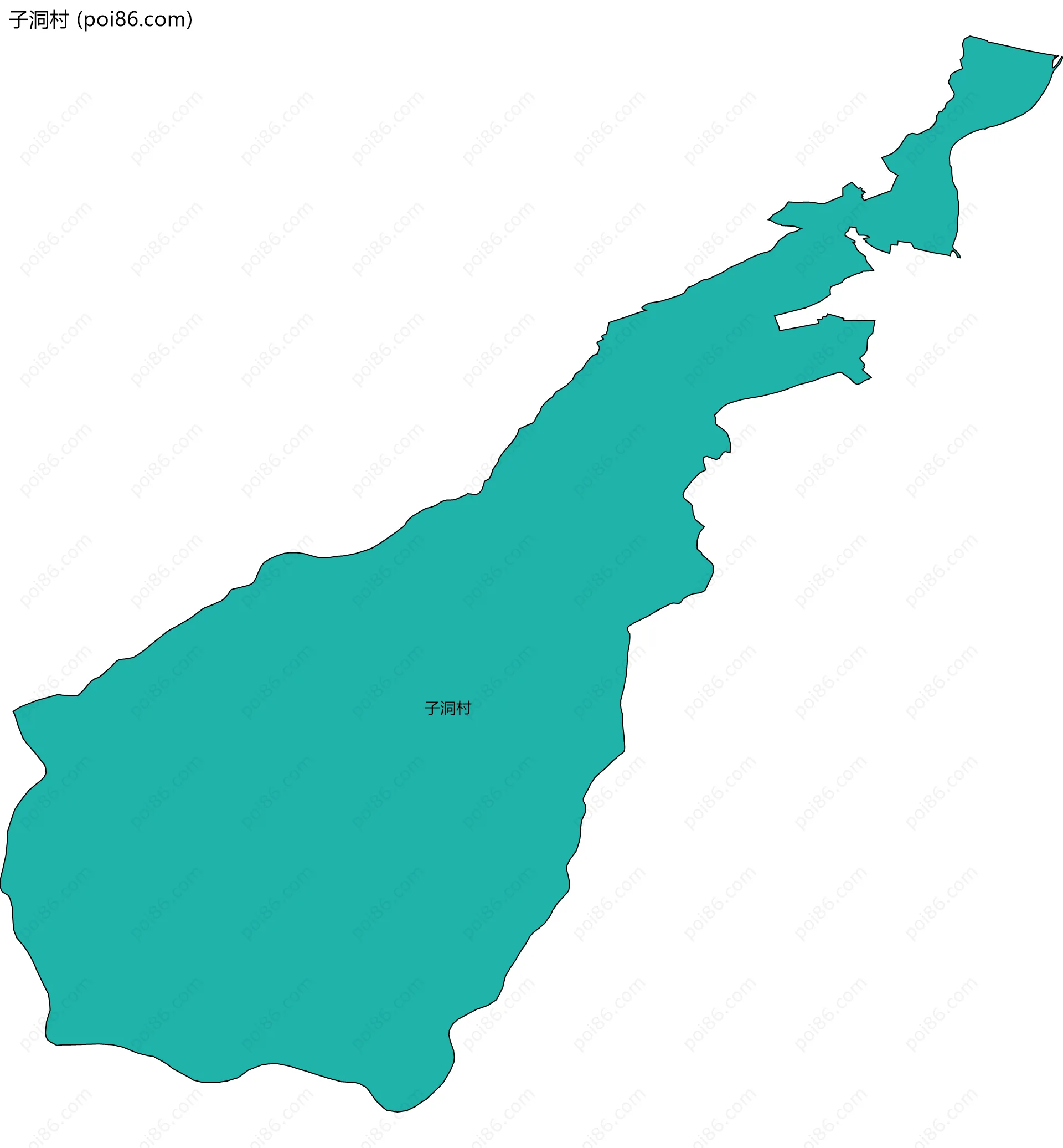 子洞村边界地图