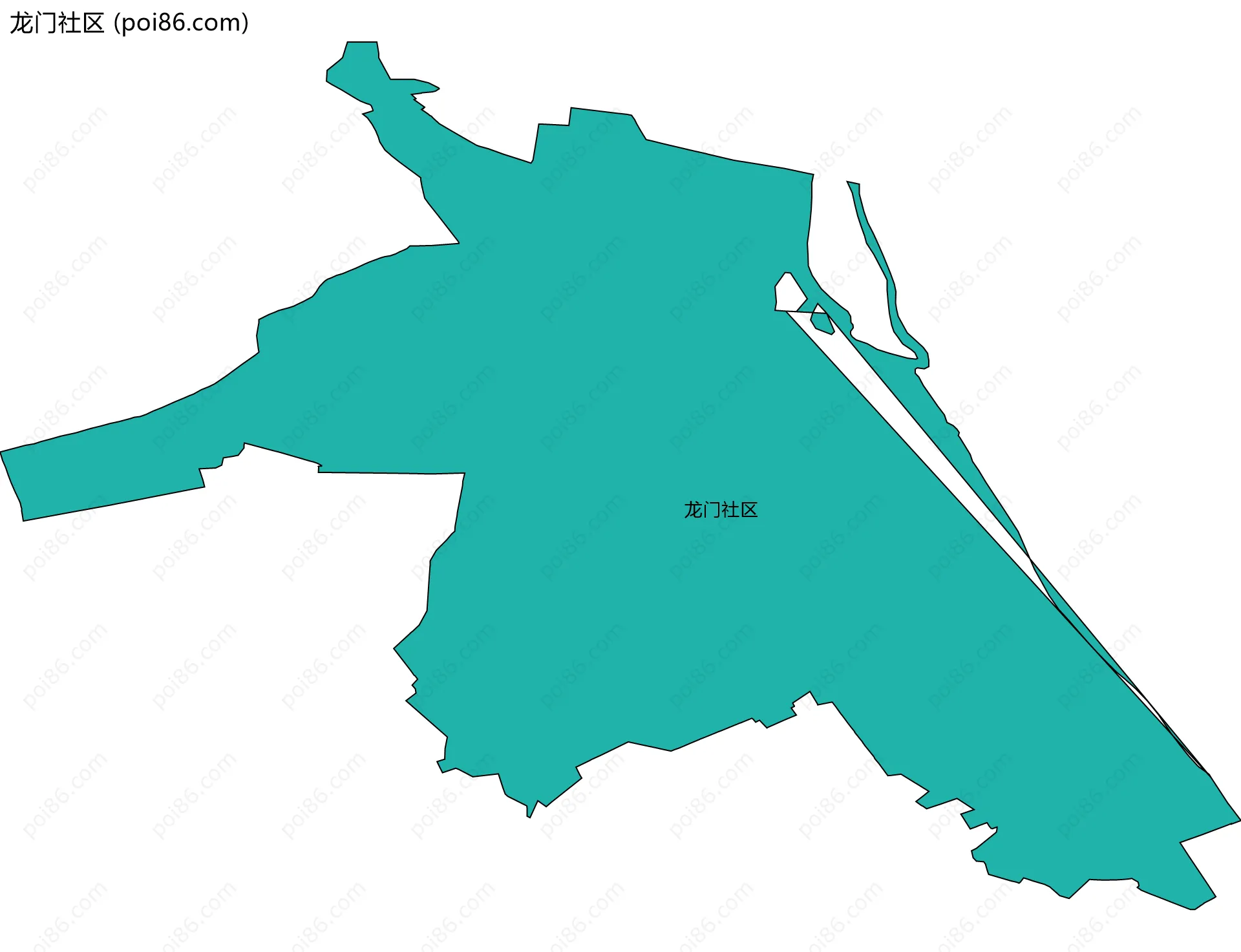 龙门社区边界地图