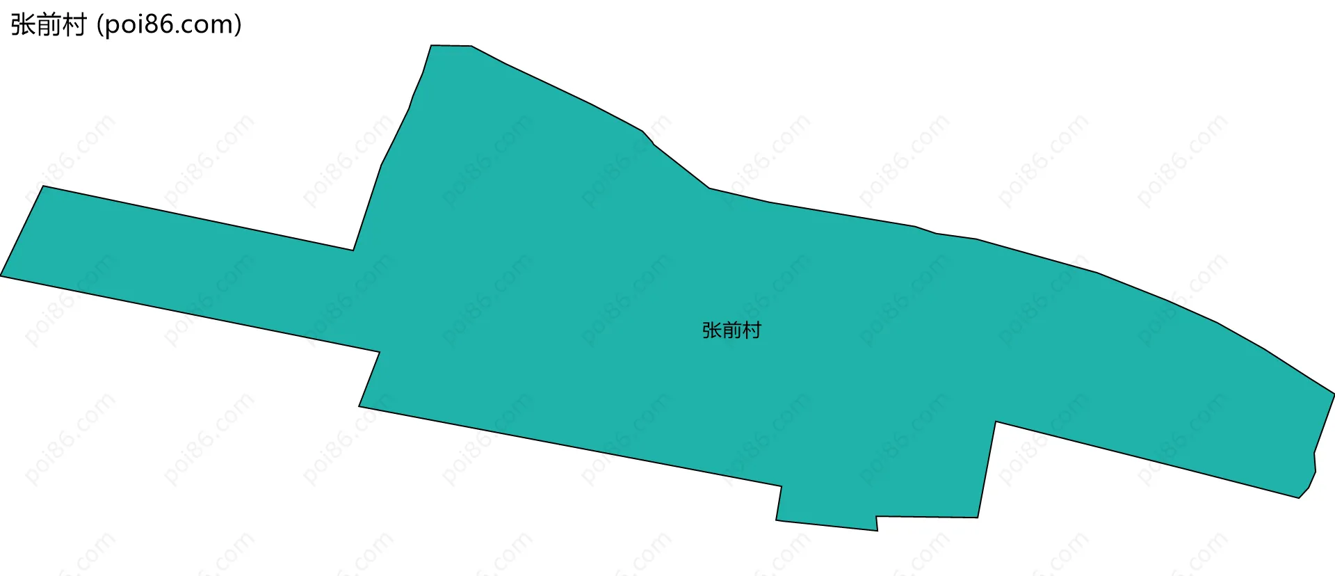 张前村边界地图