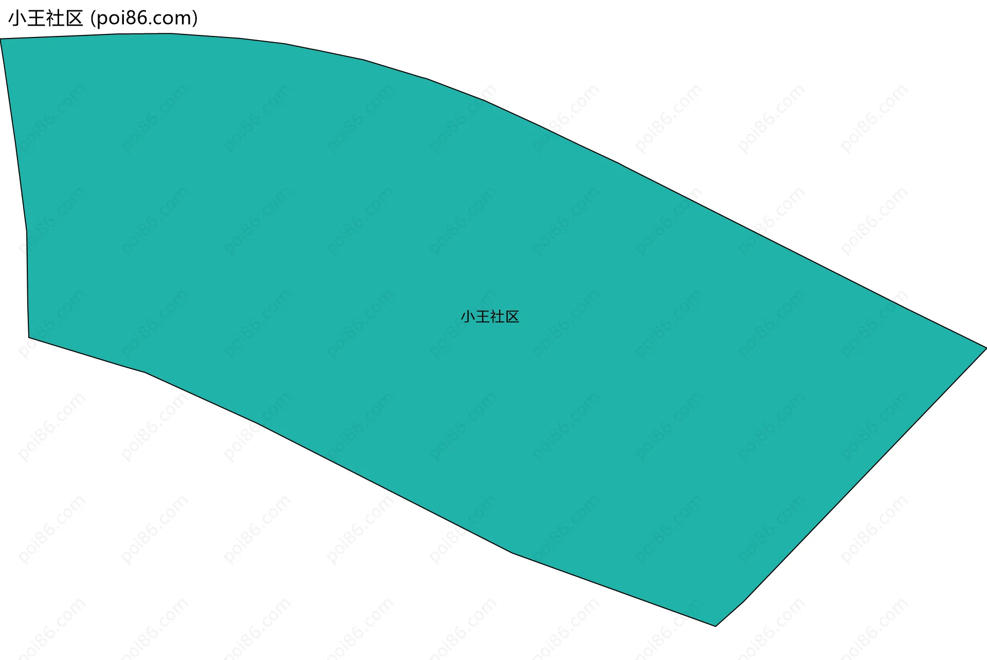 小王社区边界地图