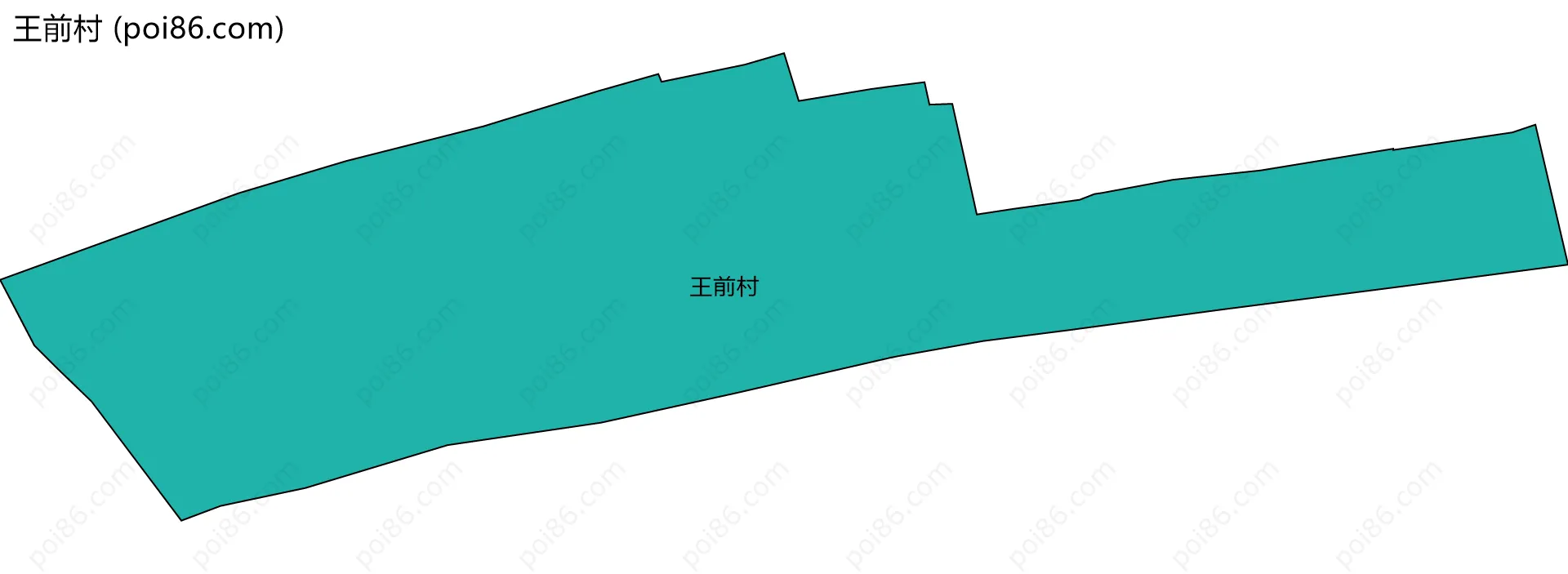 王前村边界地图