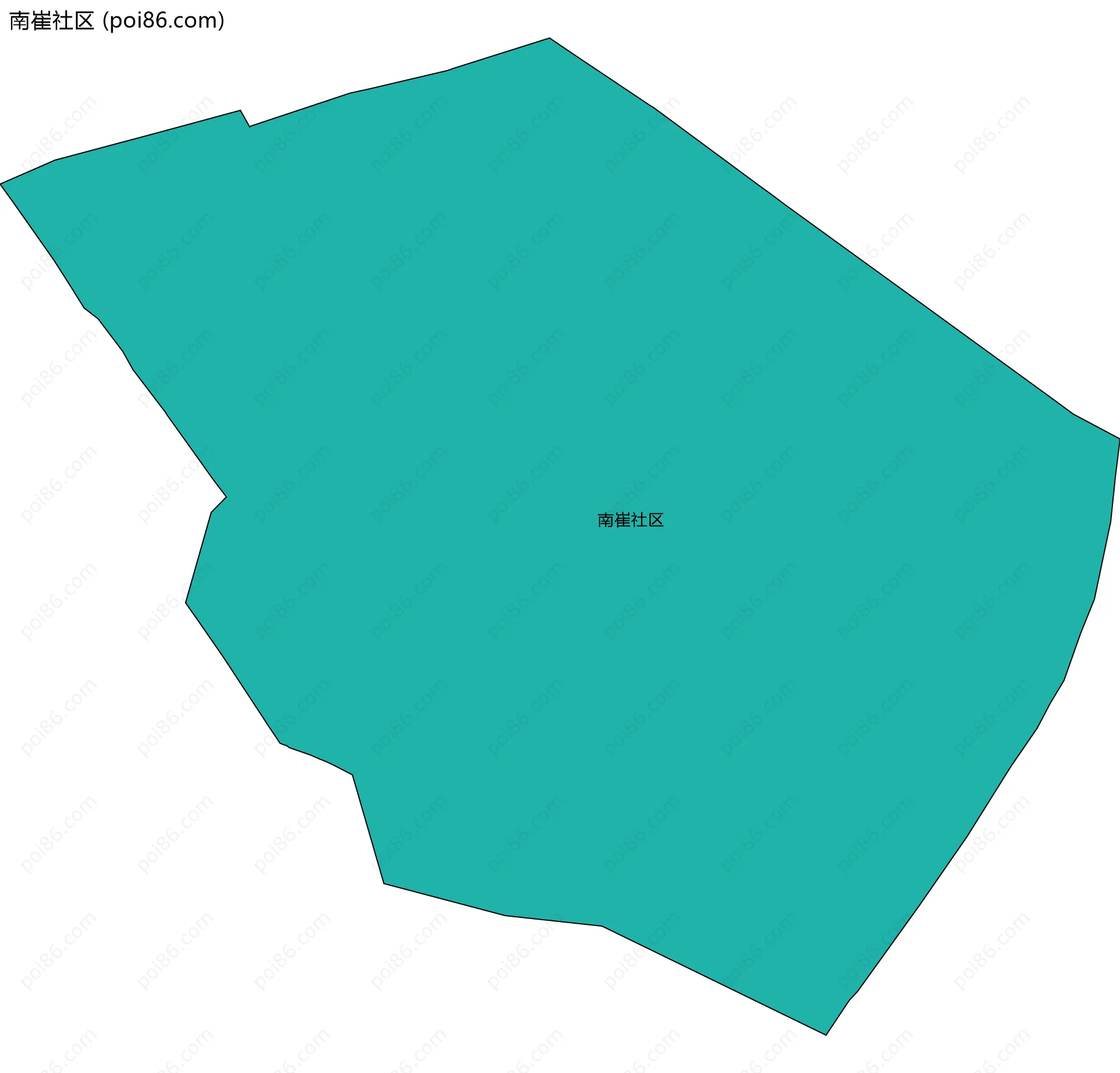 南崔社区边界地图