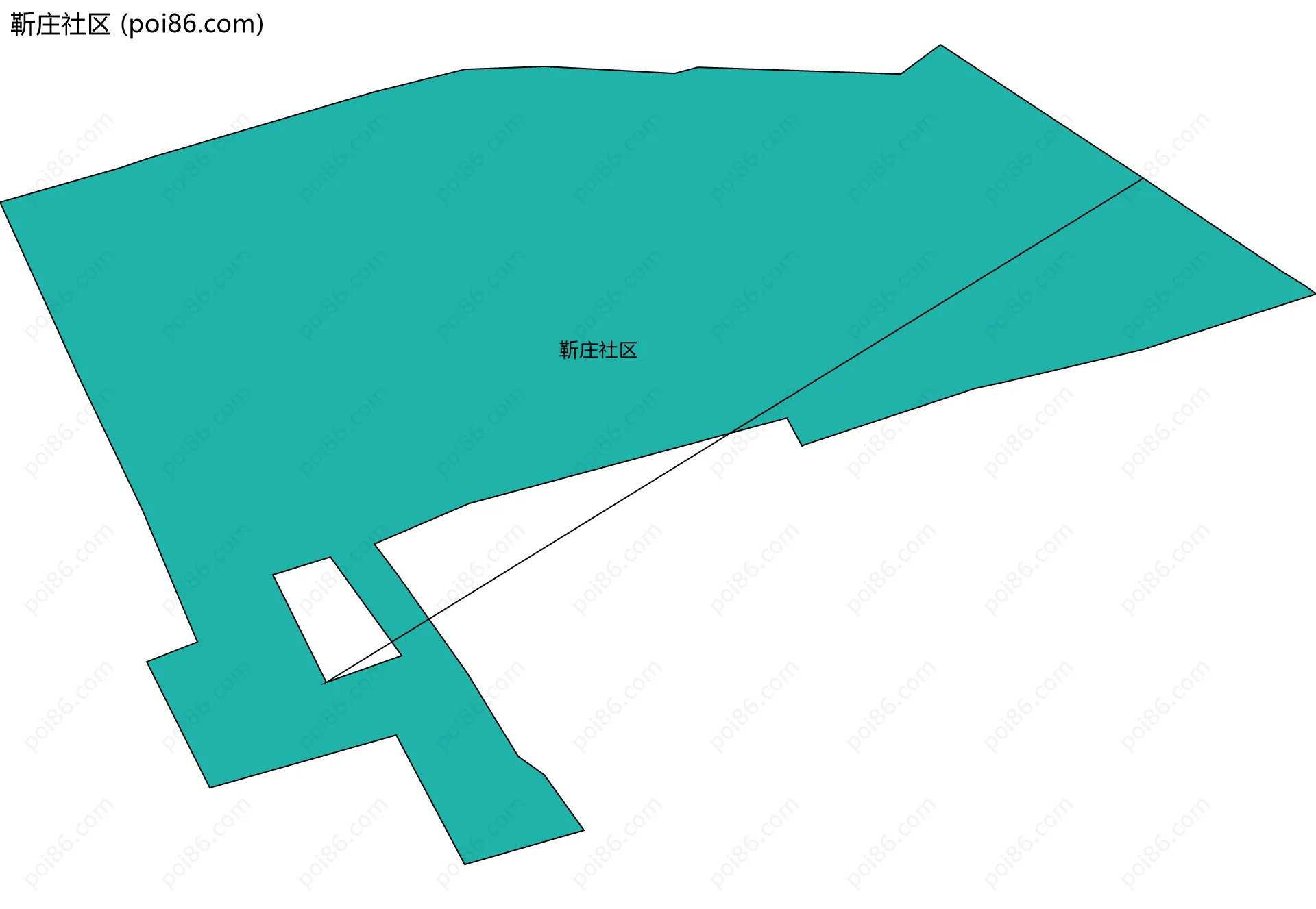 靳庄社区边界地图