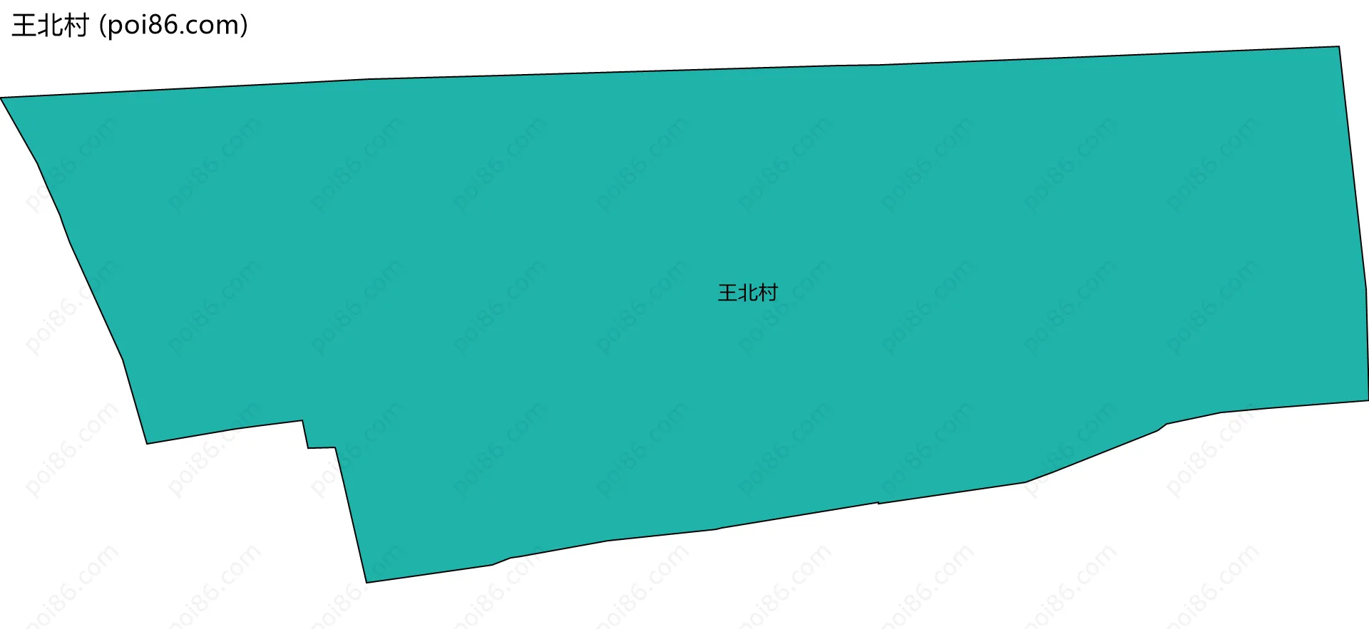 王北村边界地图