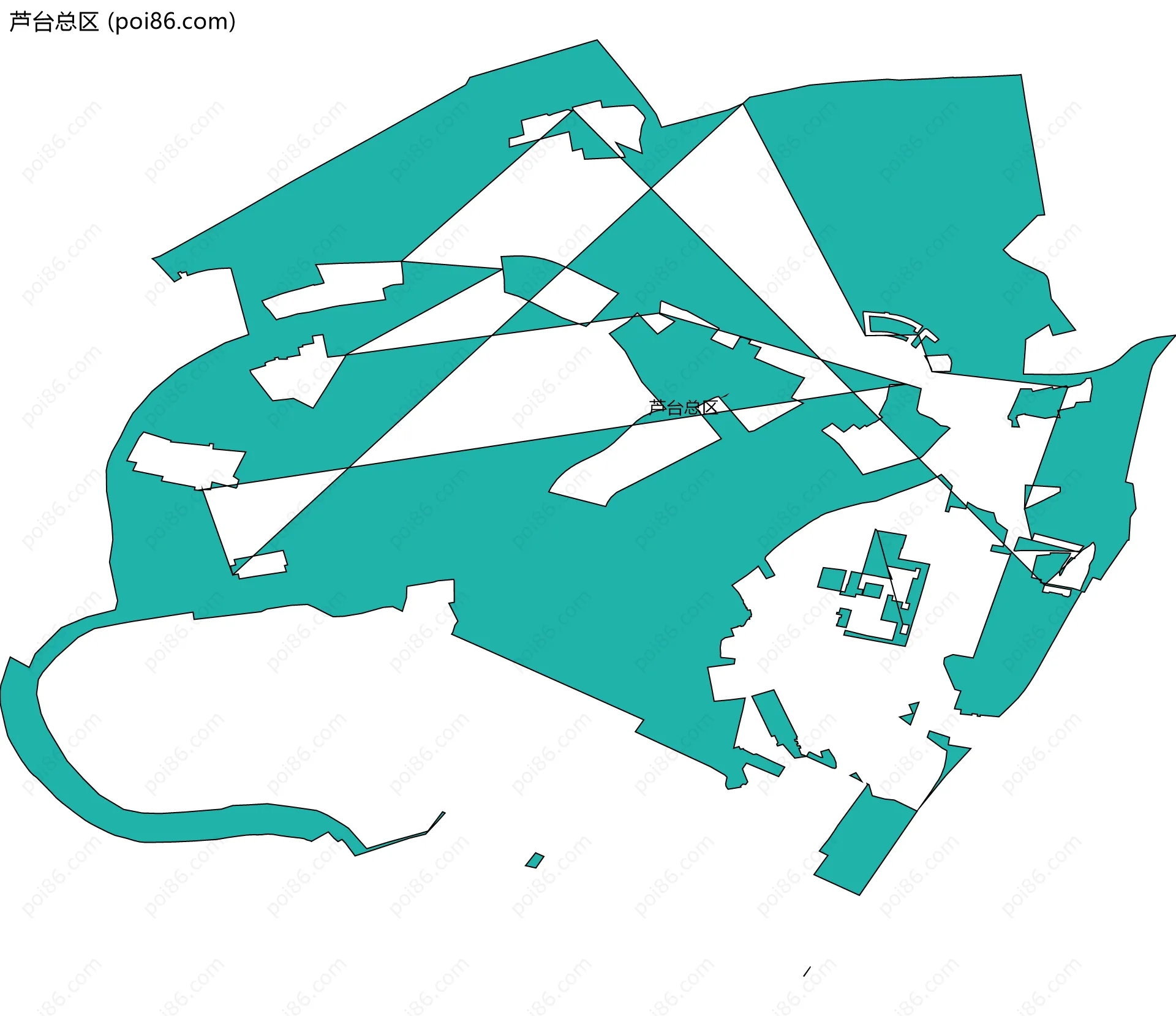 芦台总区边界地图