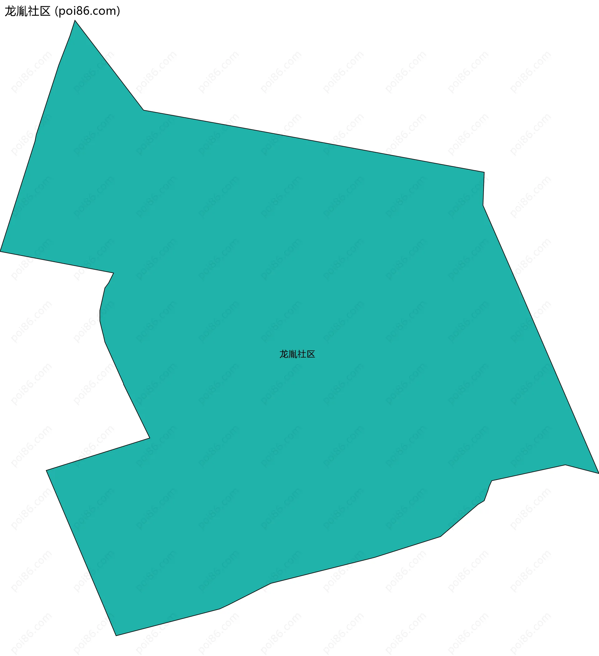 龙胤社区边界地图