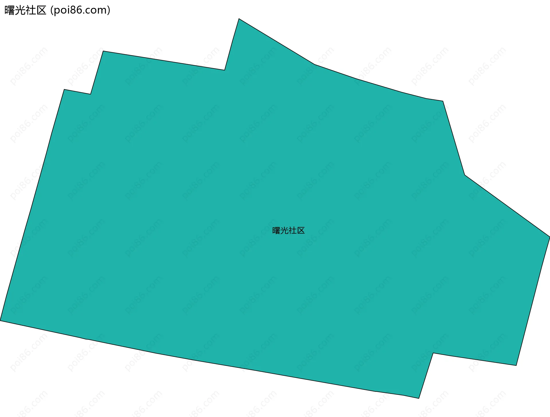 曙光社区边界地图