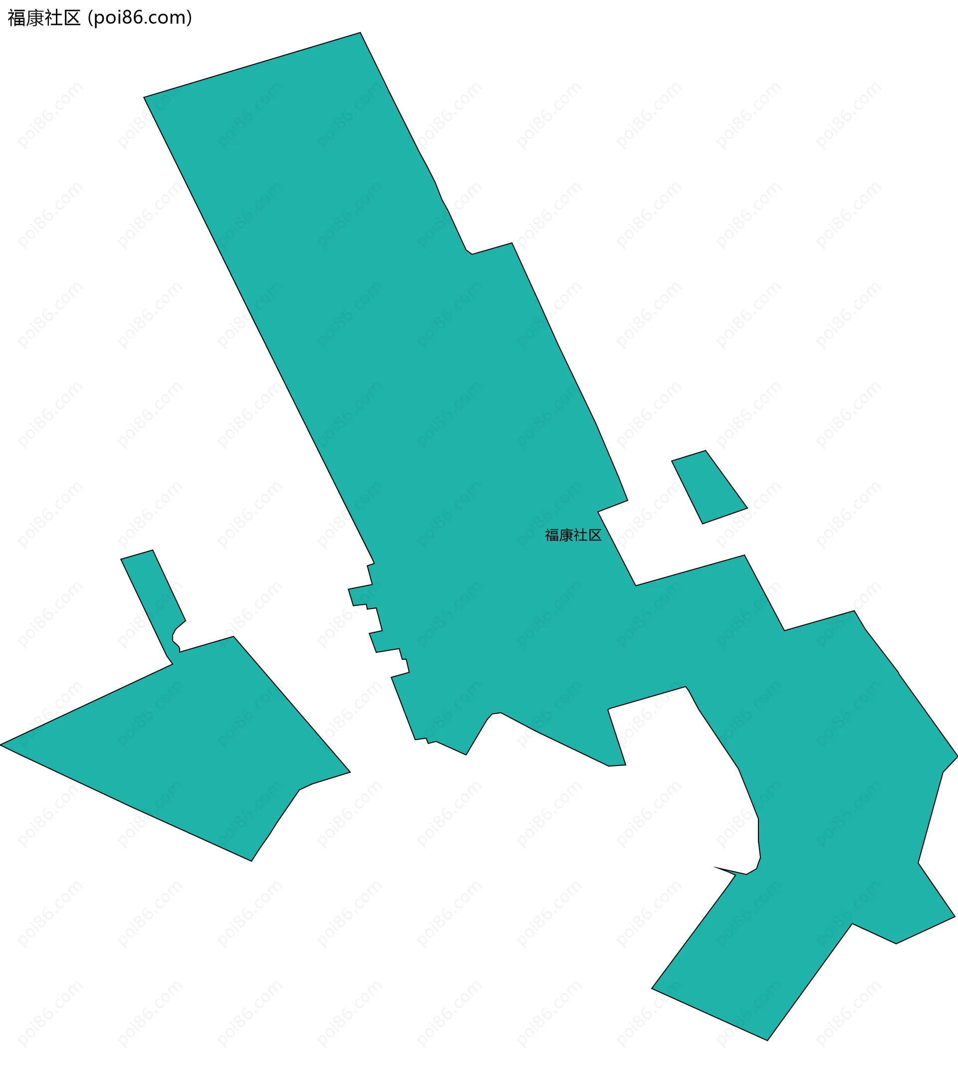 福康社区边界地图