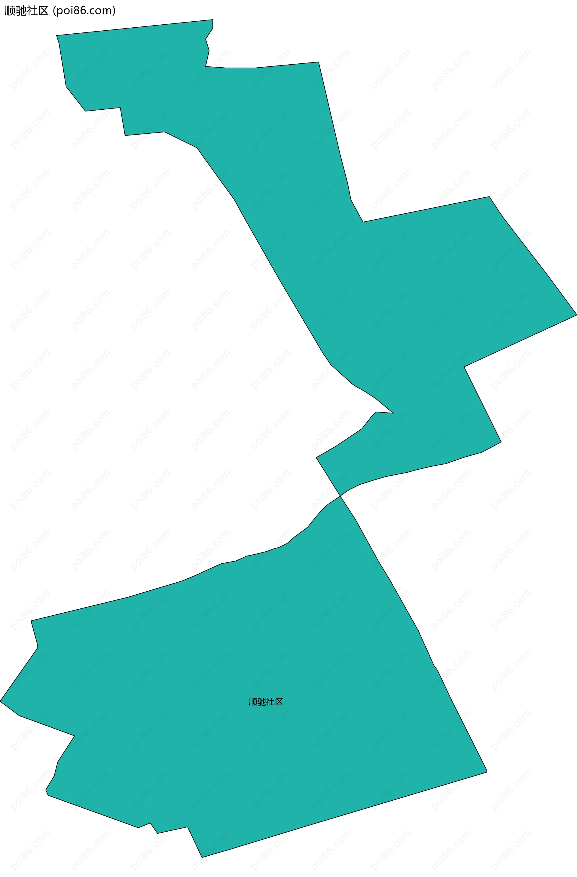 顺驰社区边界地图