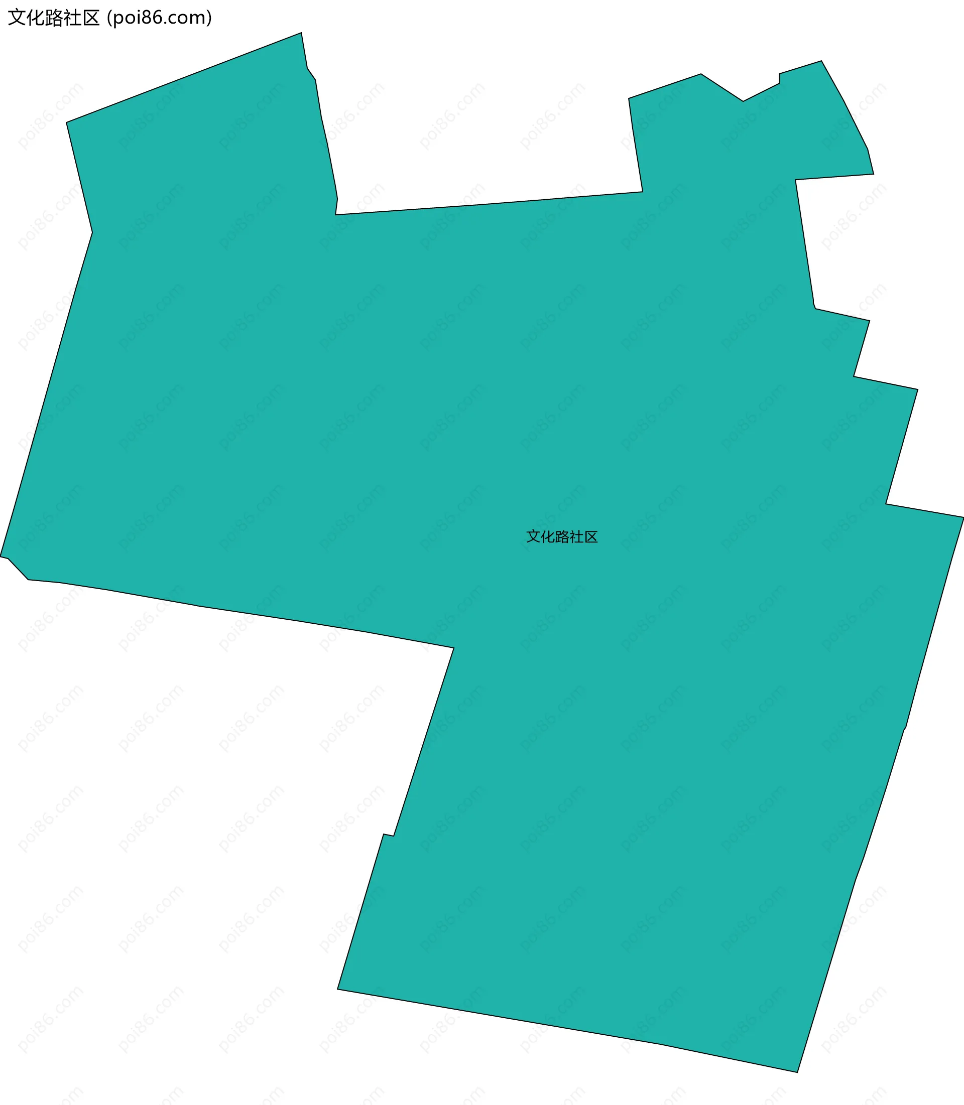 文化路社区边界地图