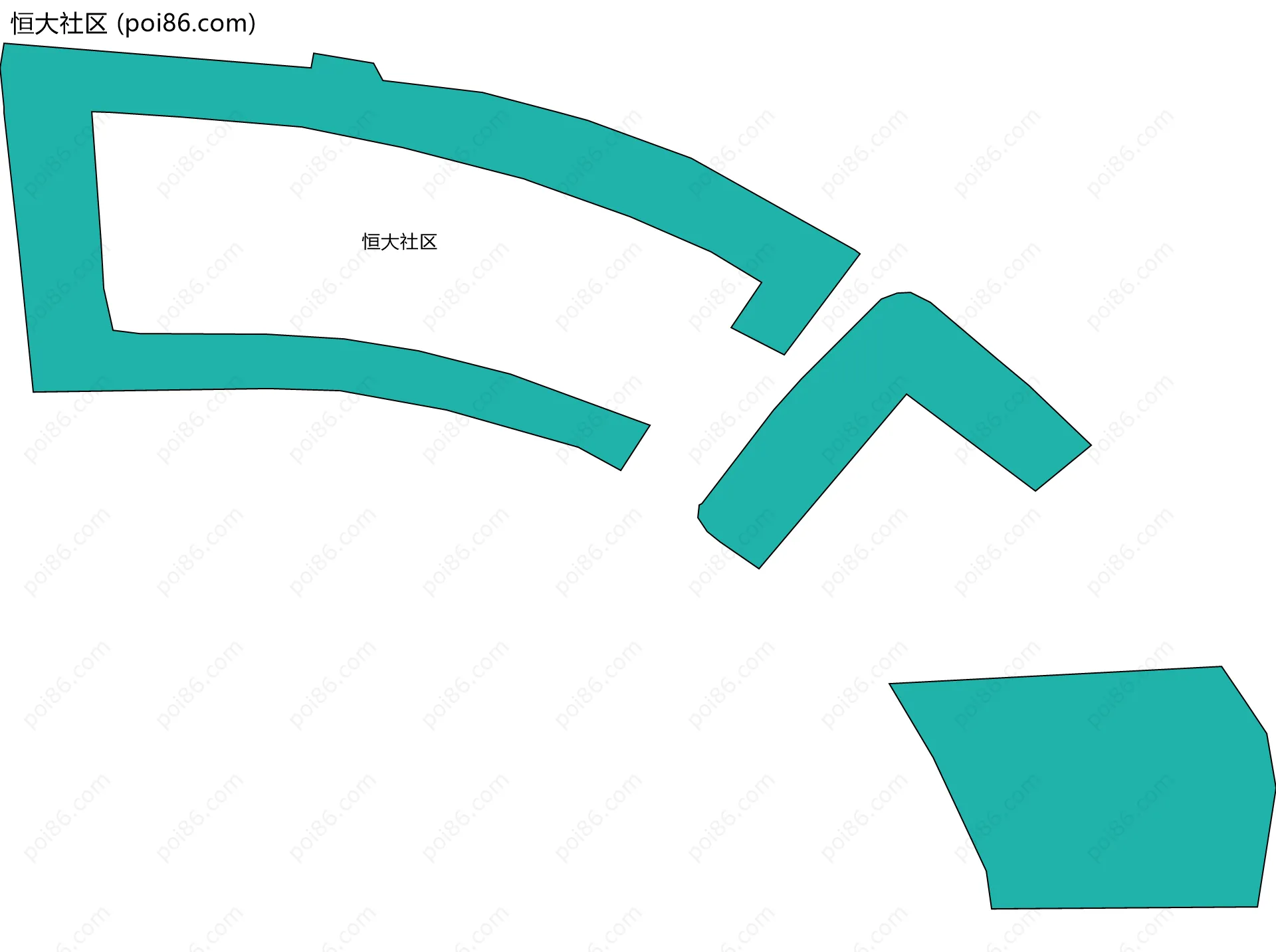 恒大社区边界地图