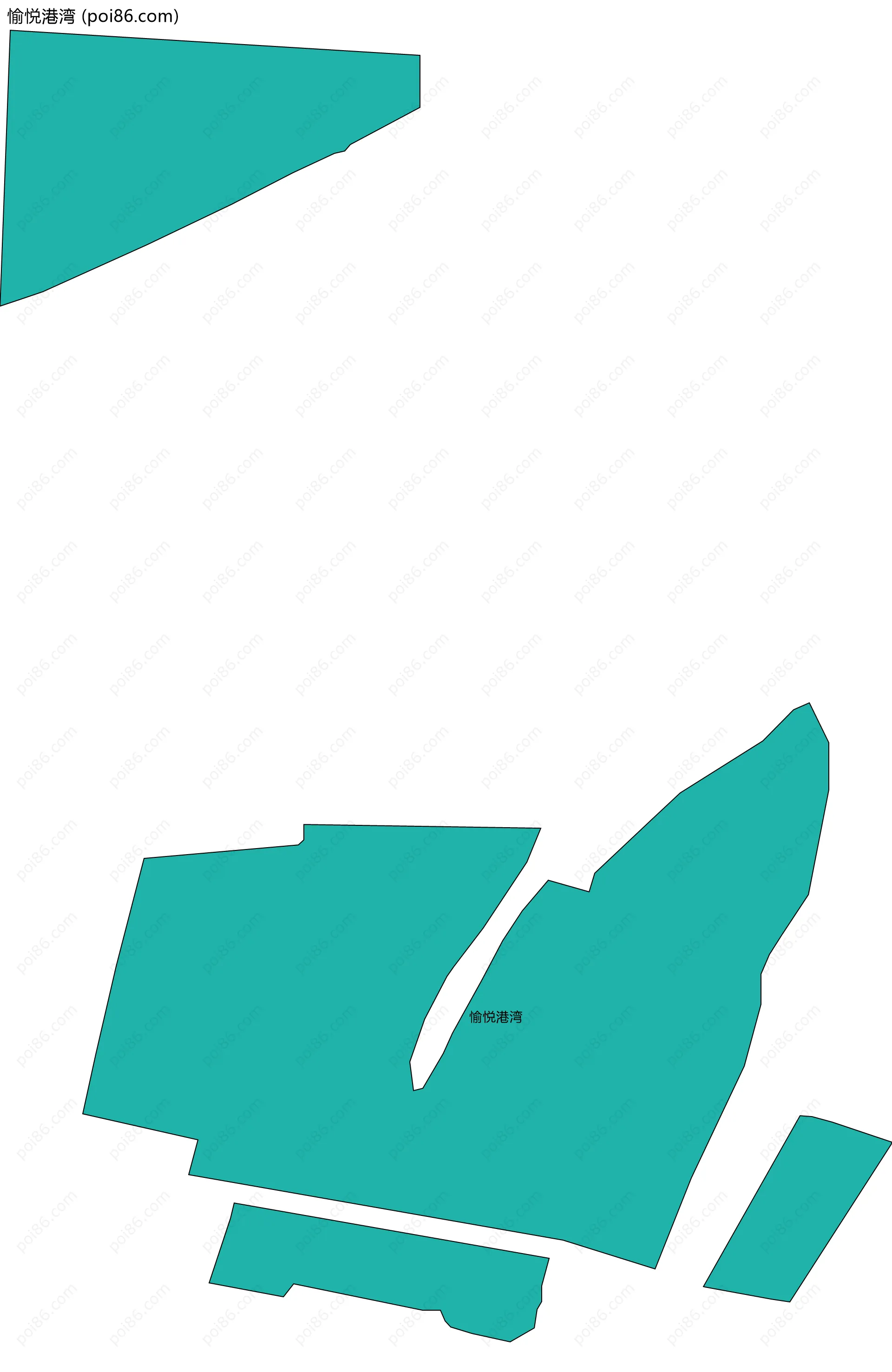 愉悦港湾边界地图