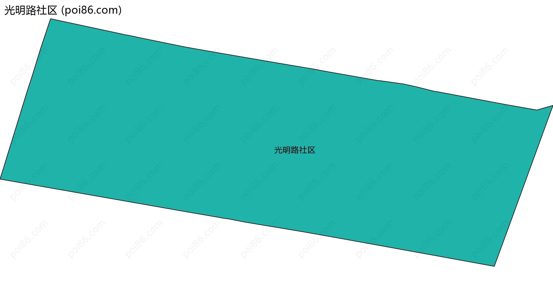 光明路社区边界地图