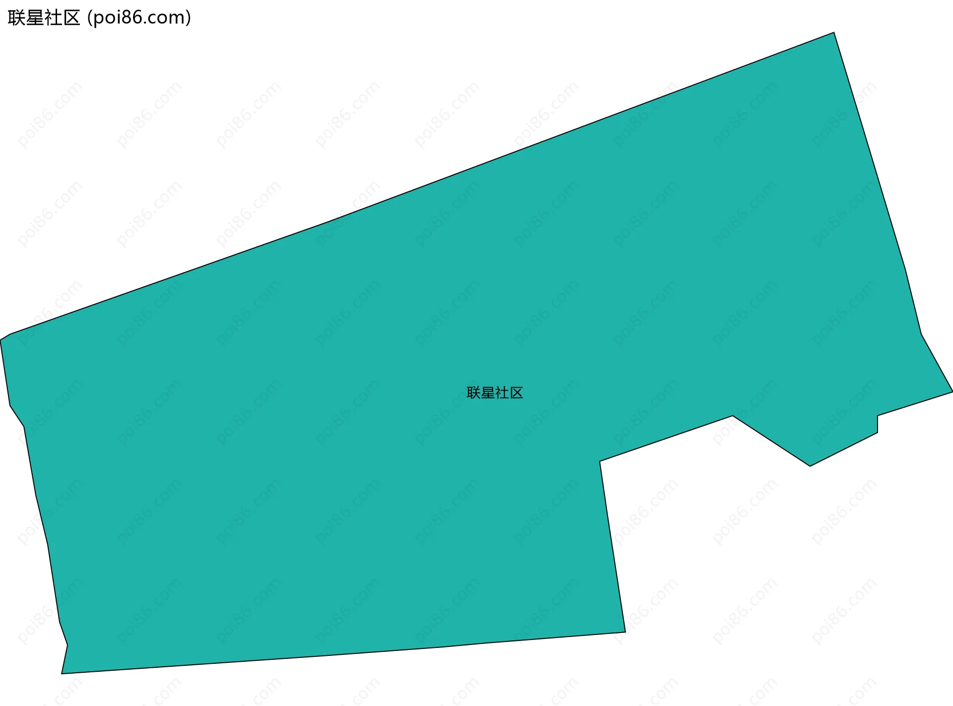 联星社区边界地图