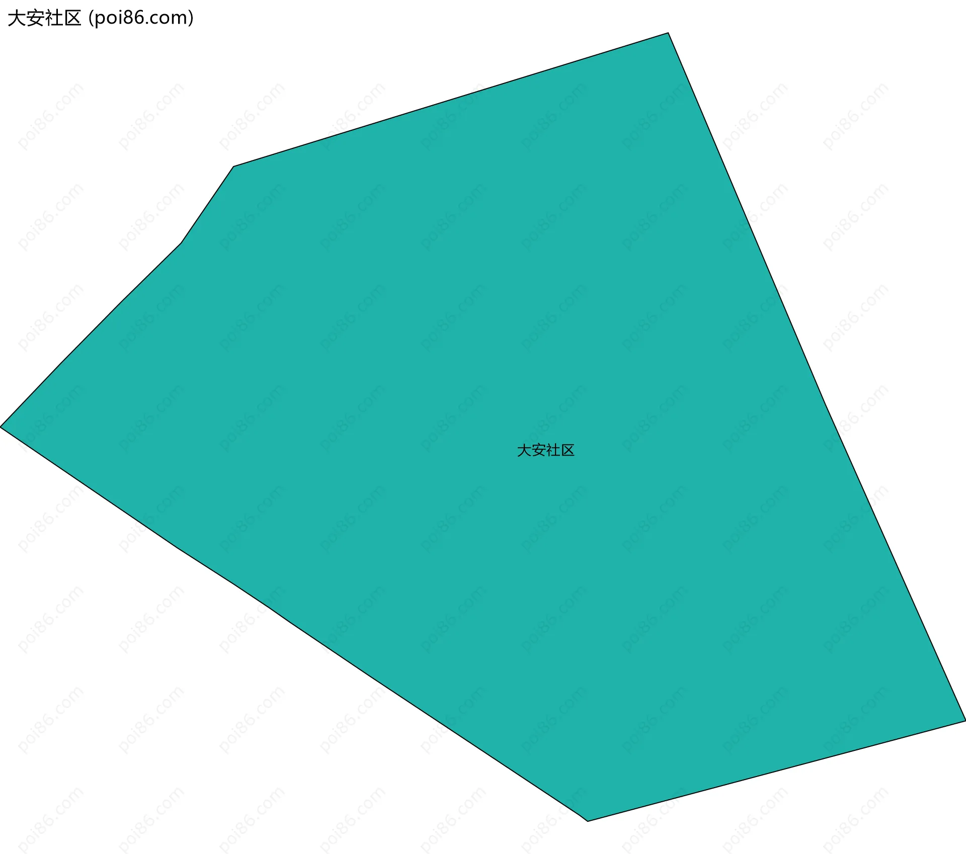 大安社区边界地图