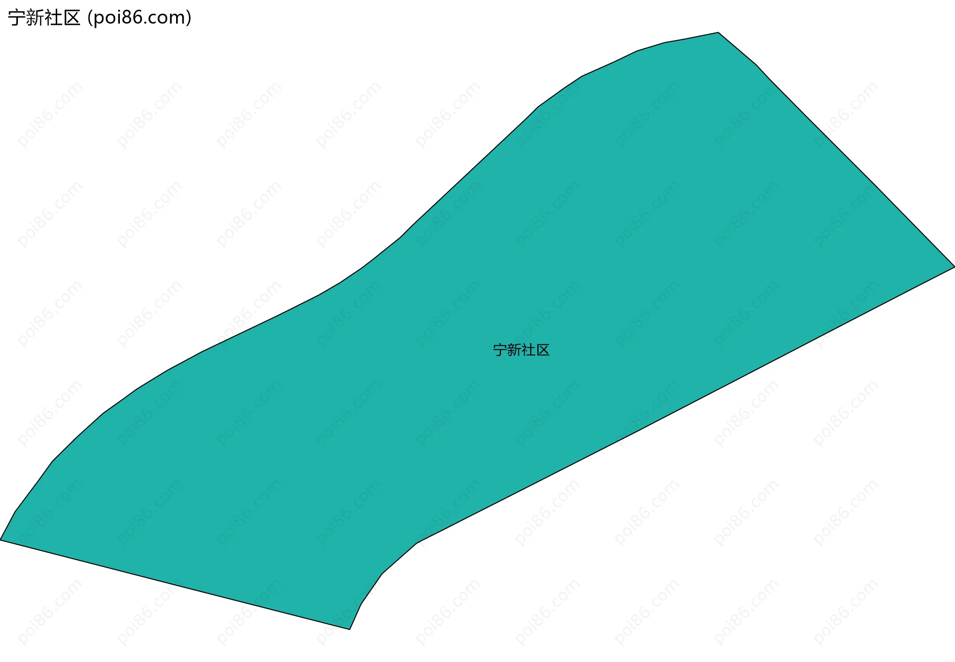 宁新社区边界地图