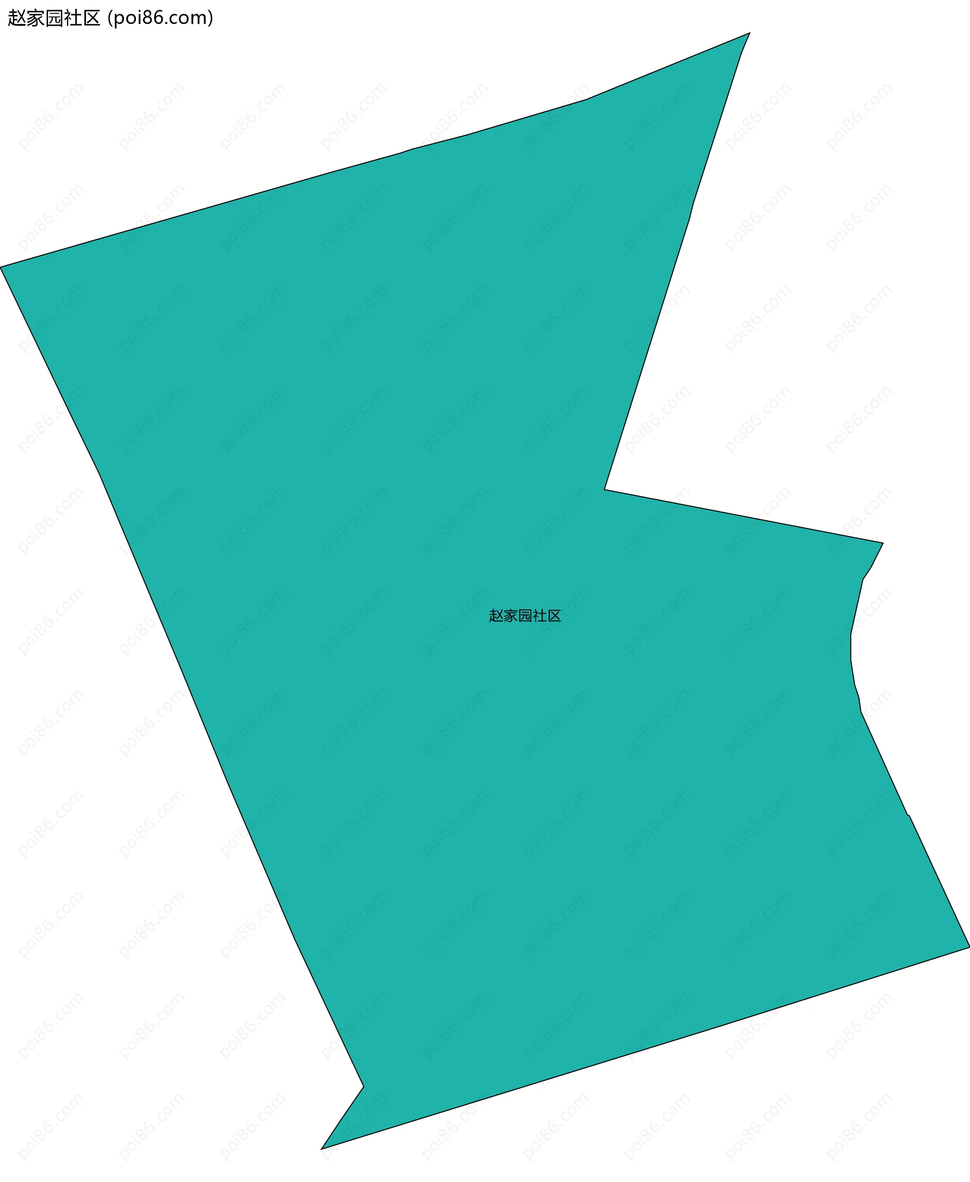 赵家园社区边界地图