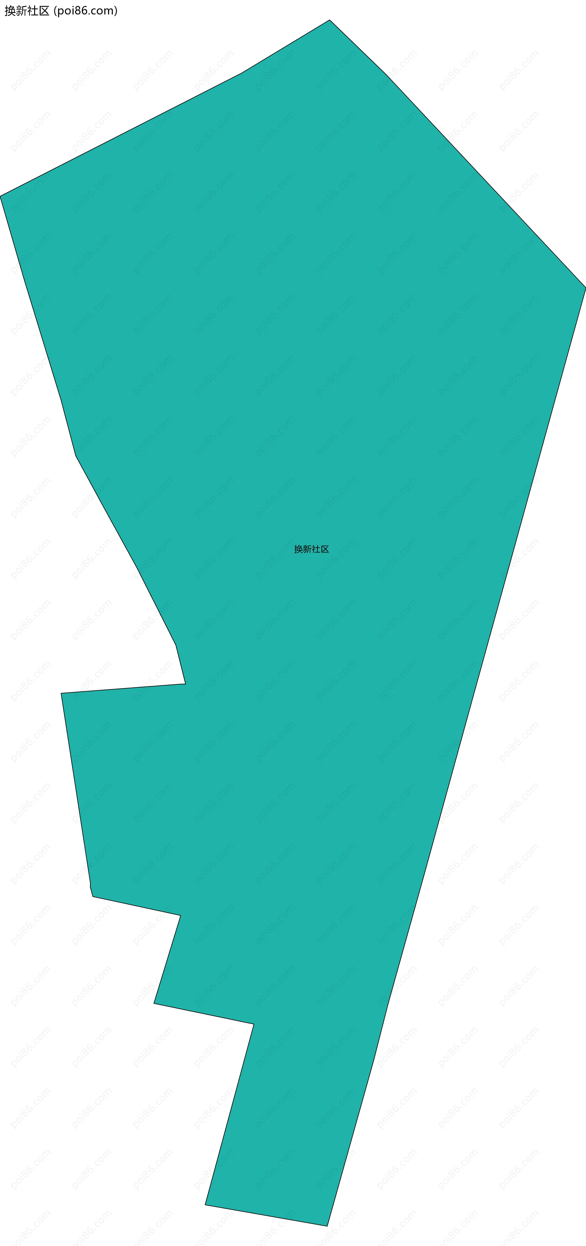 换新社区边界地图