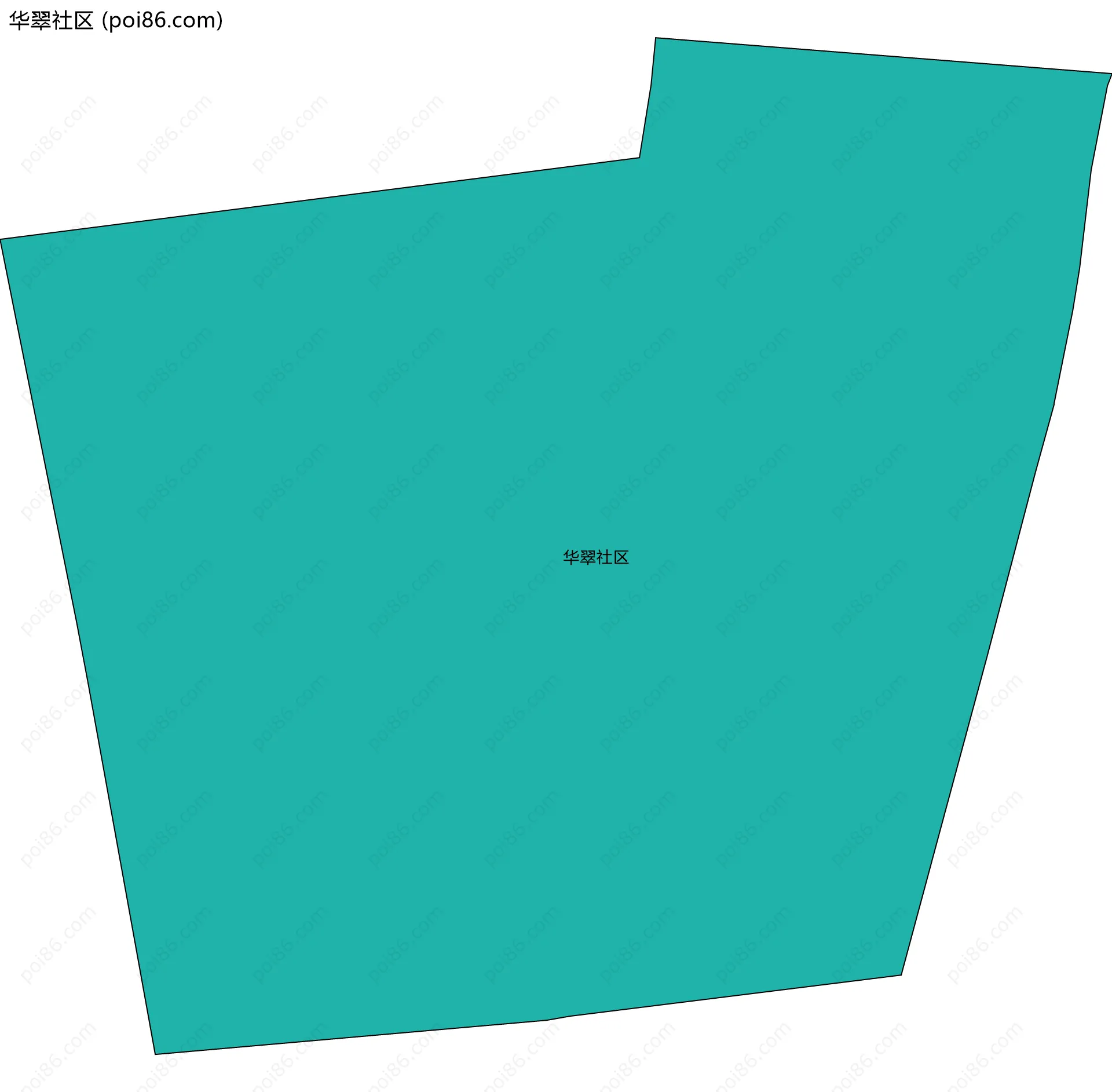 华翠社区边界地图