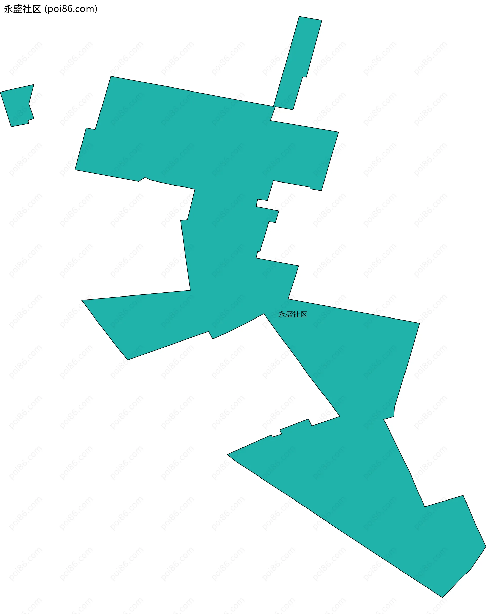 永盛社区边界地图